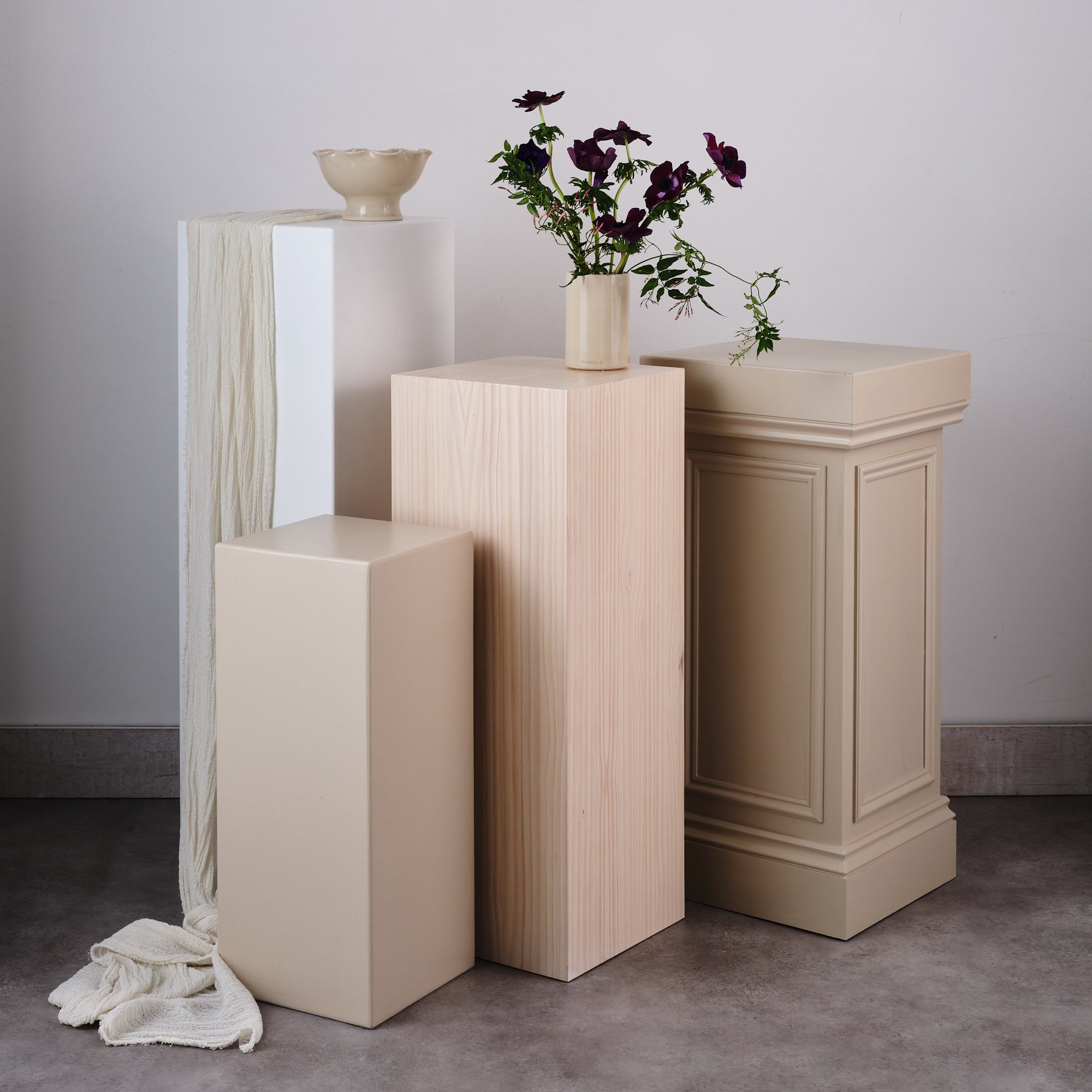 Stoneware Cylinder Vase | Clear | 2 Sizes Available