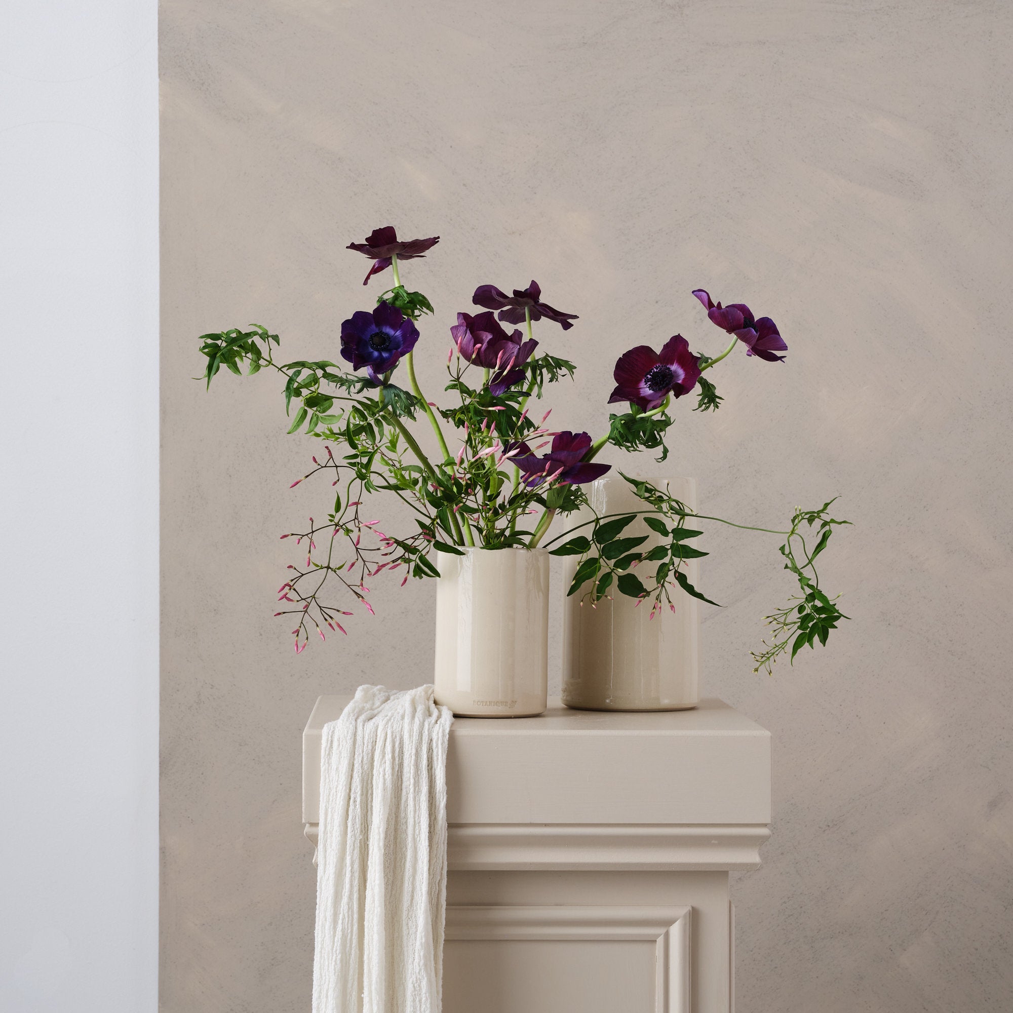 Stoneware Cylinder Vase | Clear | 2 Sizes Available