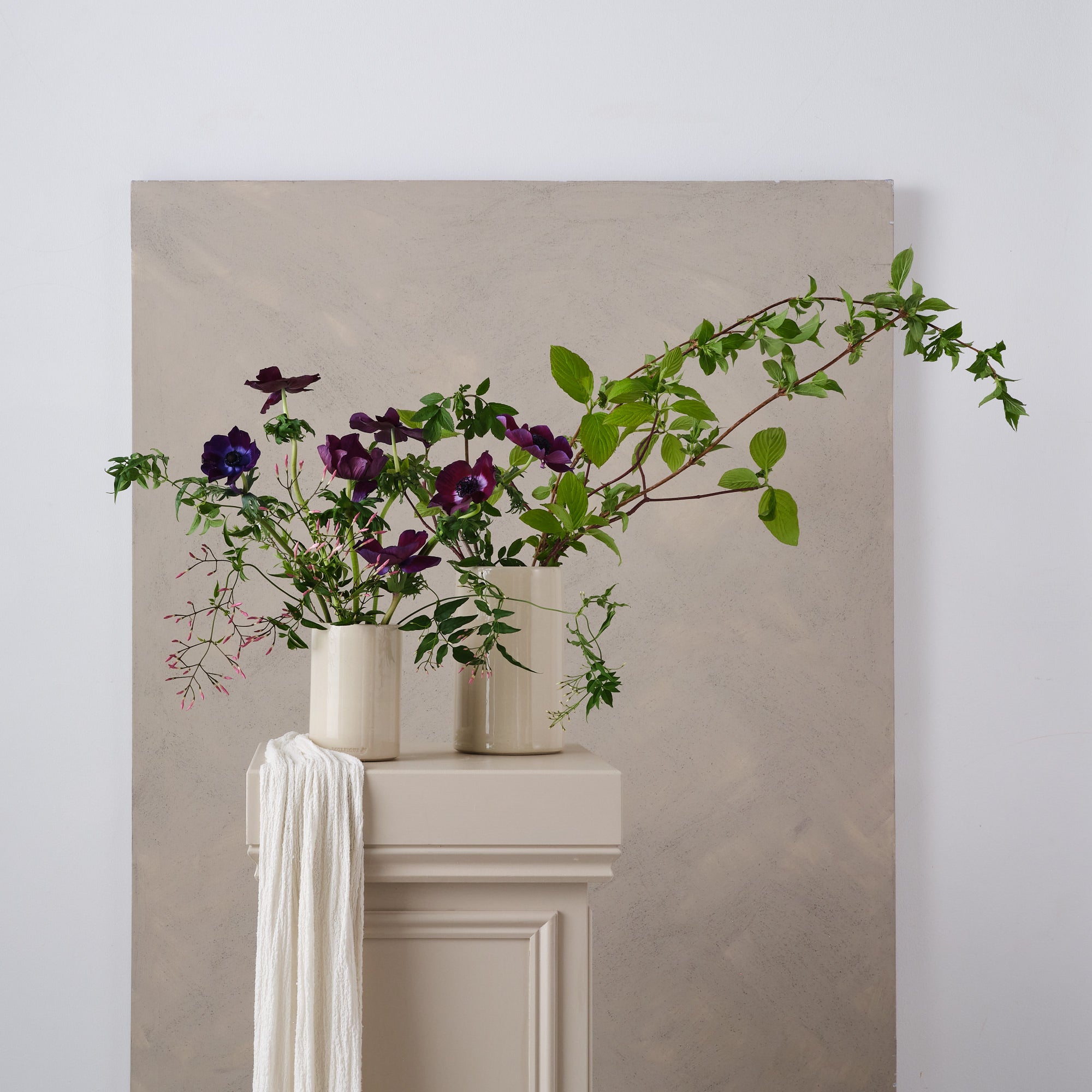 Stoneware Cylinder Vase | Clear | 2 Sizes Available