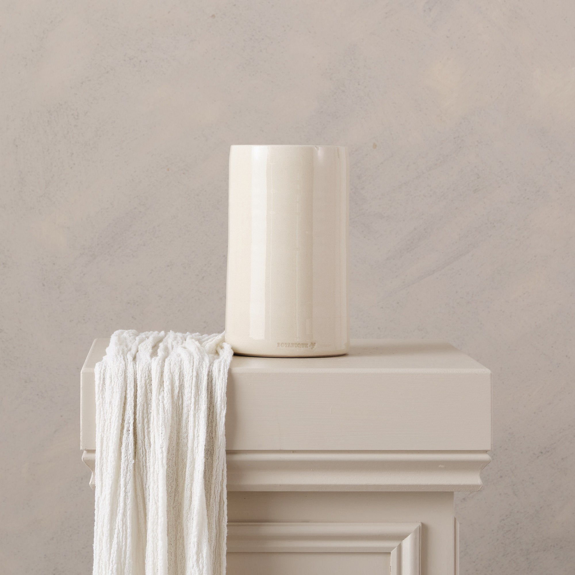 Stoneware Cylinder Vase | Clear | 2 Sizes Available