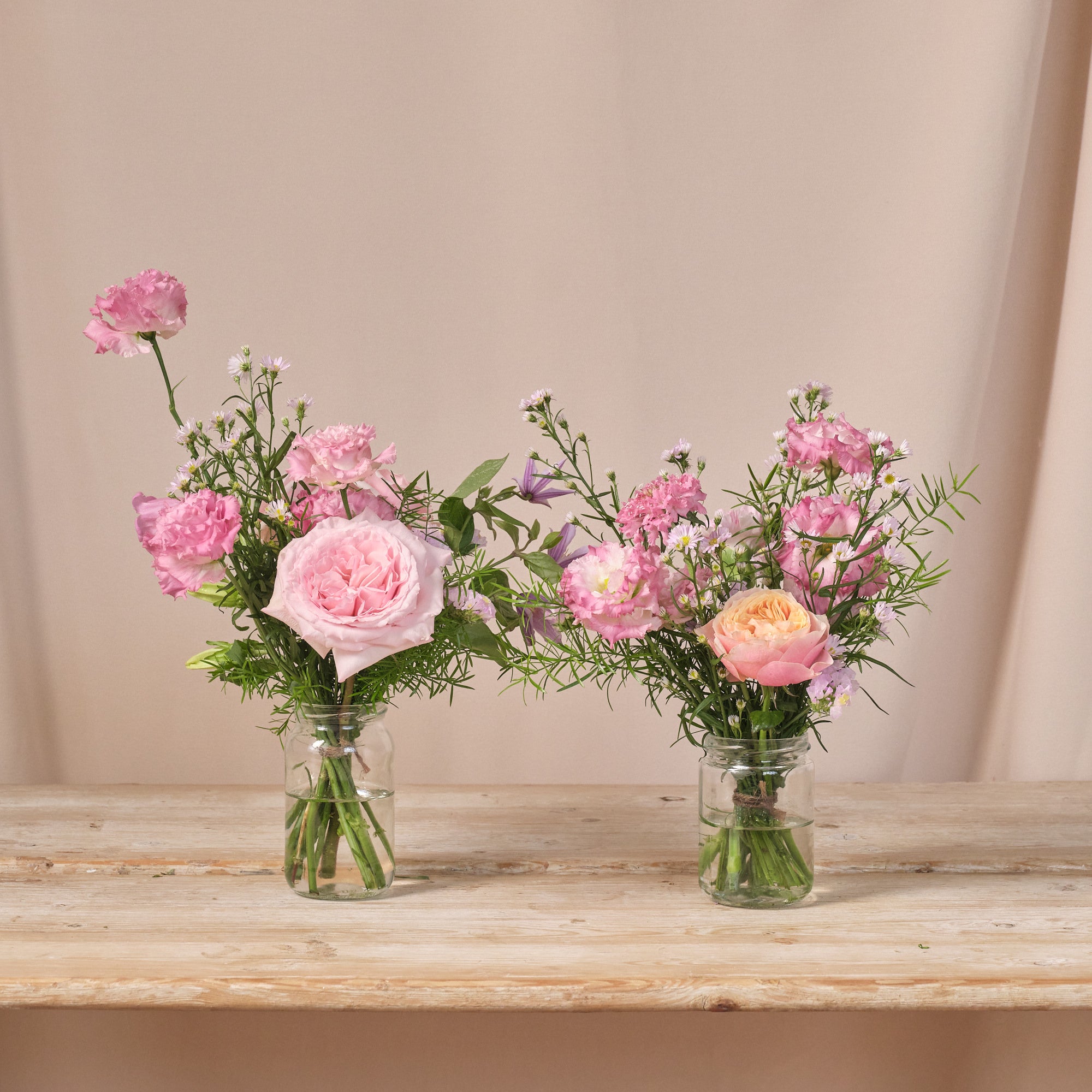 Brights in Bloom Jam Jar Arrangements