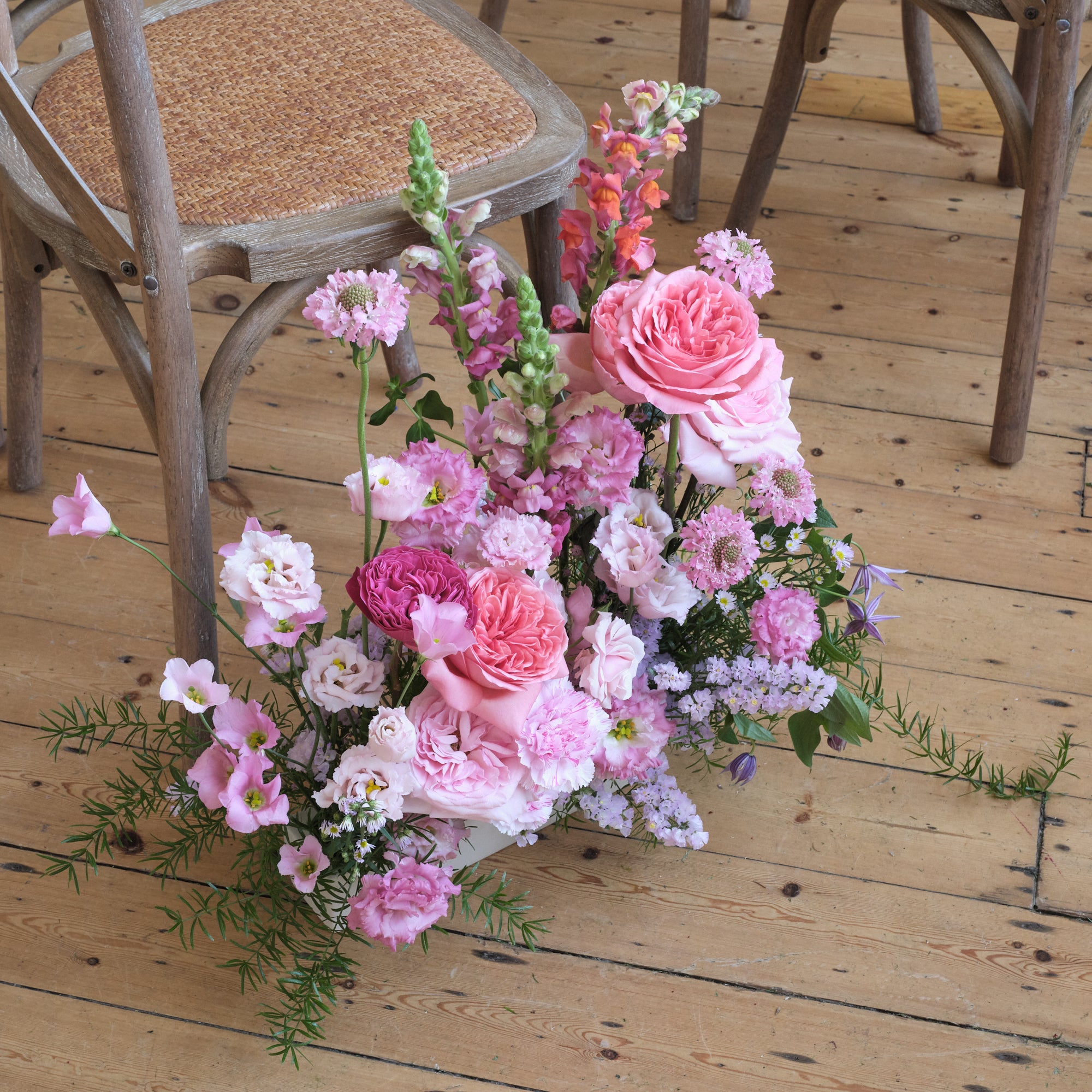 Brights in Bloom Small Trough Arrangement