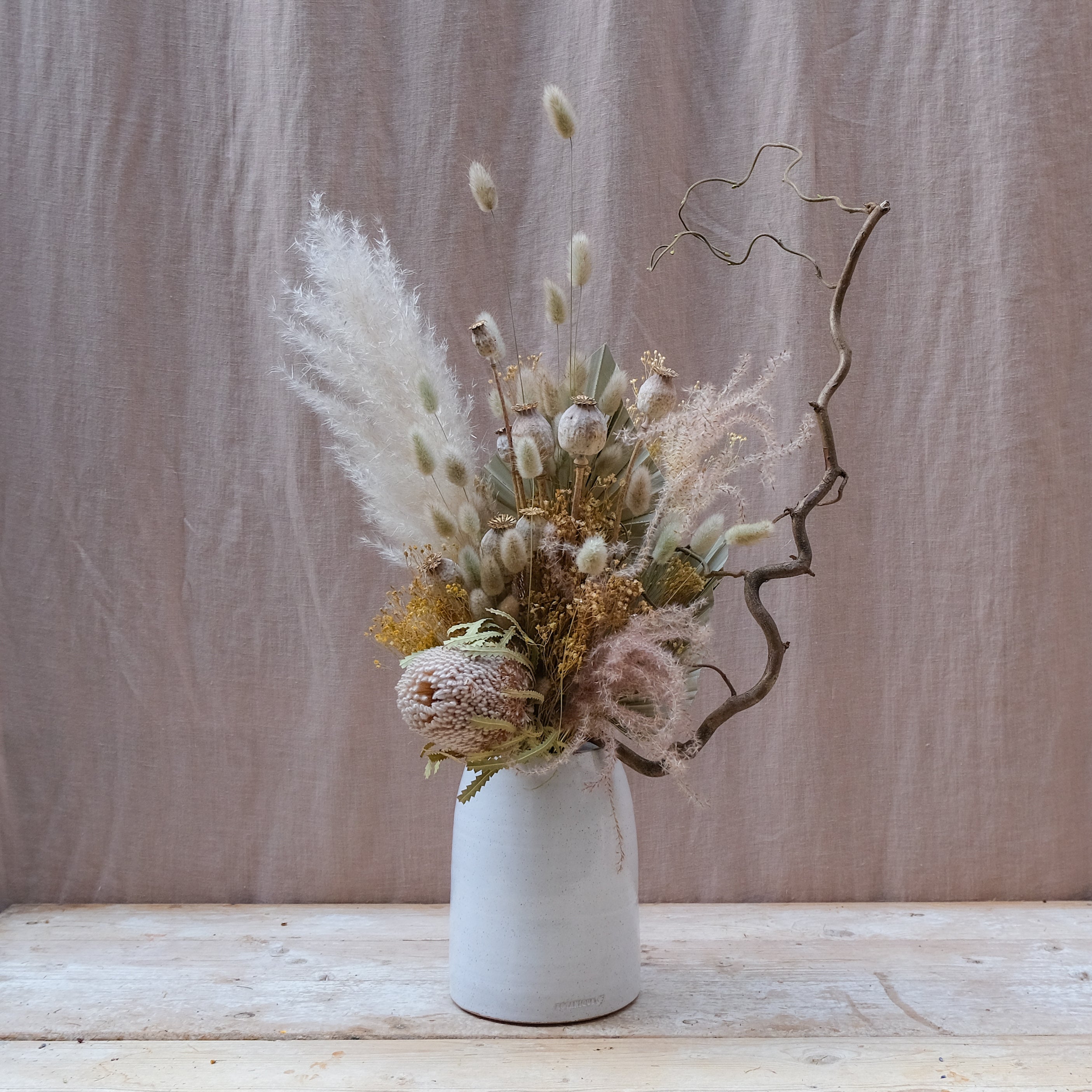 Fawn Wood Dried Flower Bouquet