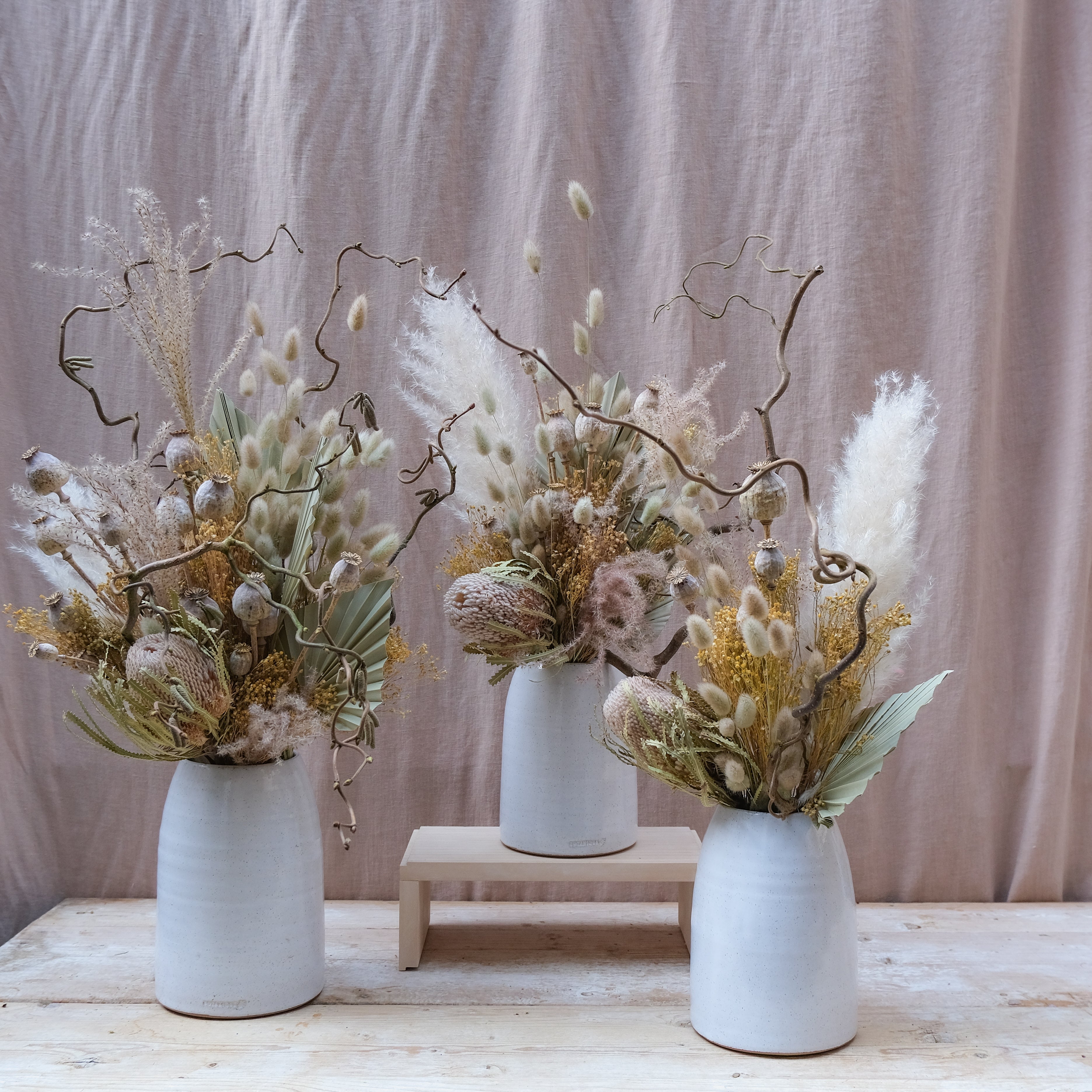 Fawn Wood Dried Flower Bouquet