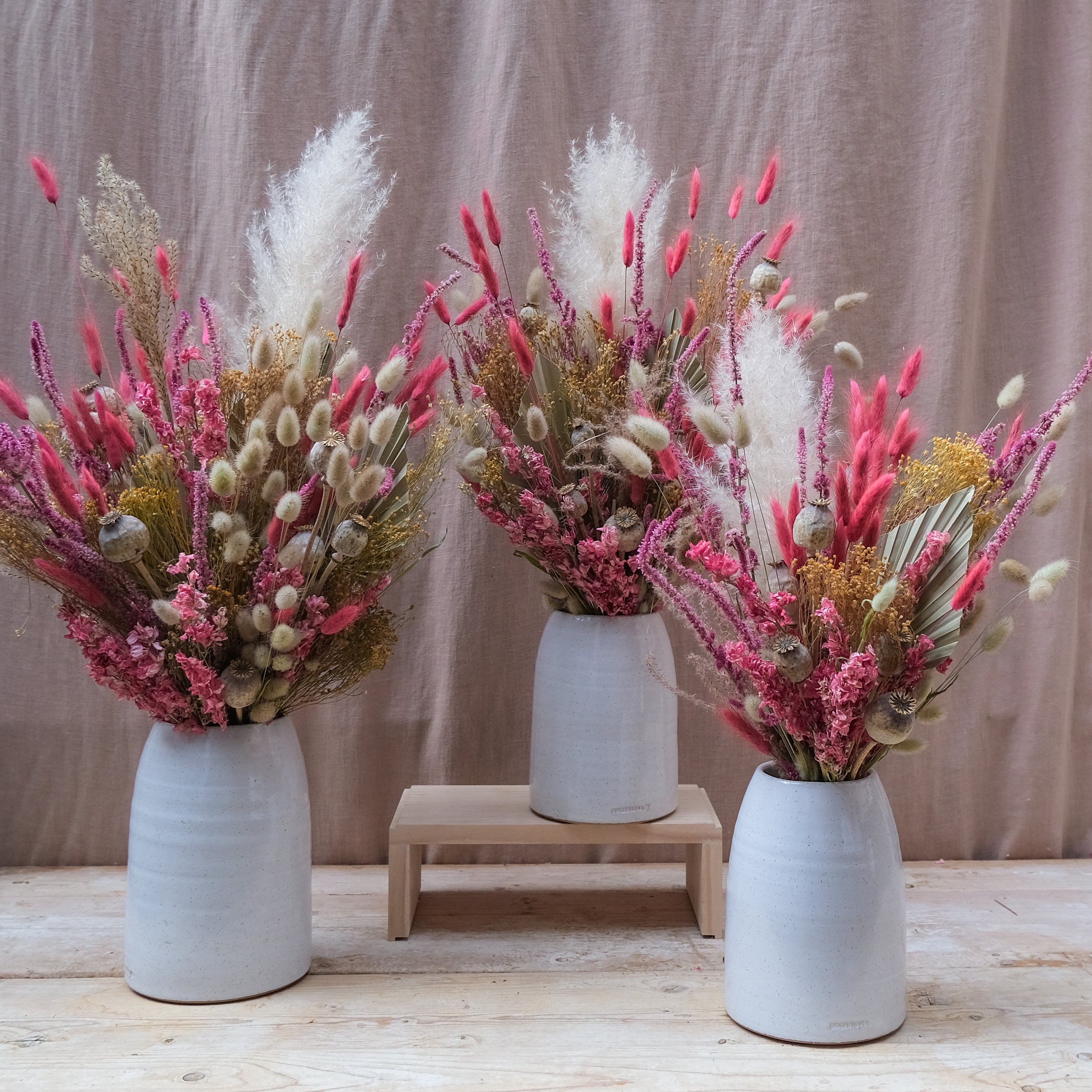 Strawberry Field Dried Flower Bouquet