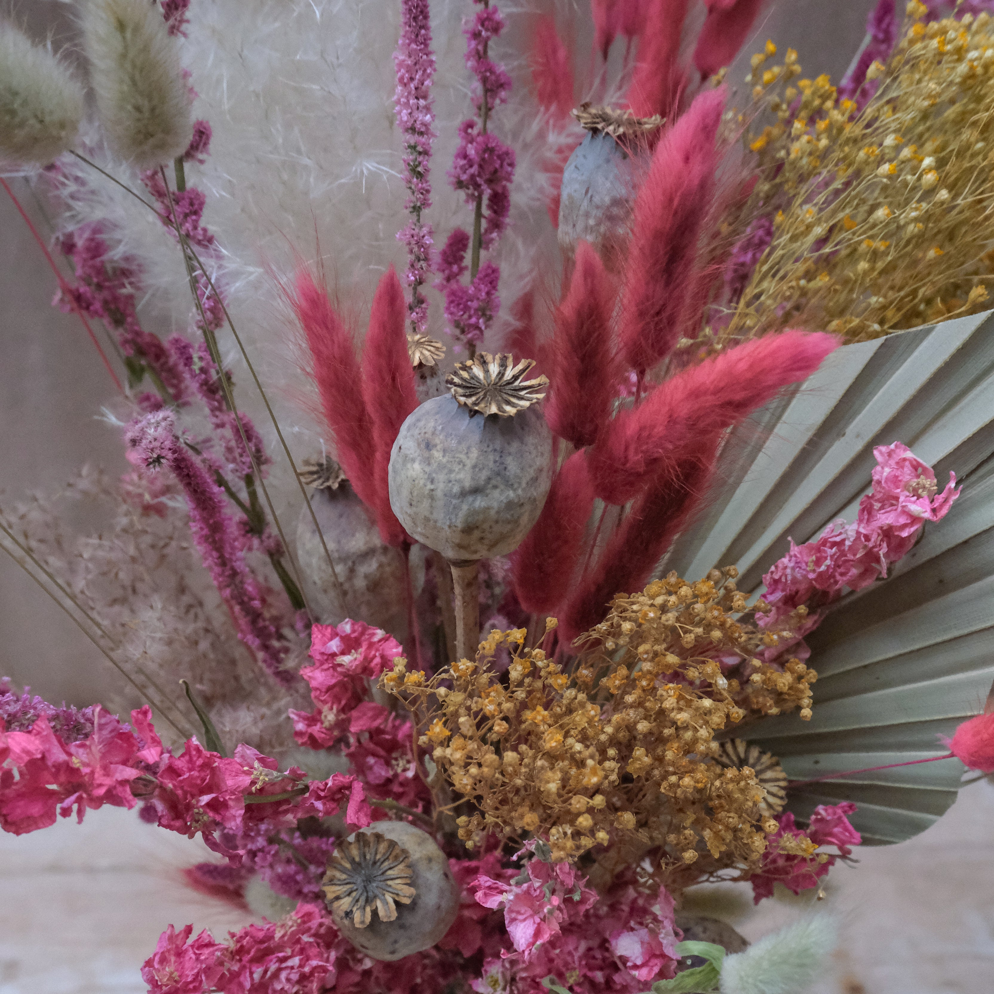 Strawberry Field Dried Flower Bouquet