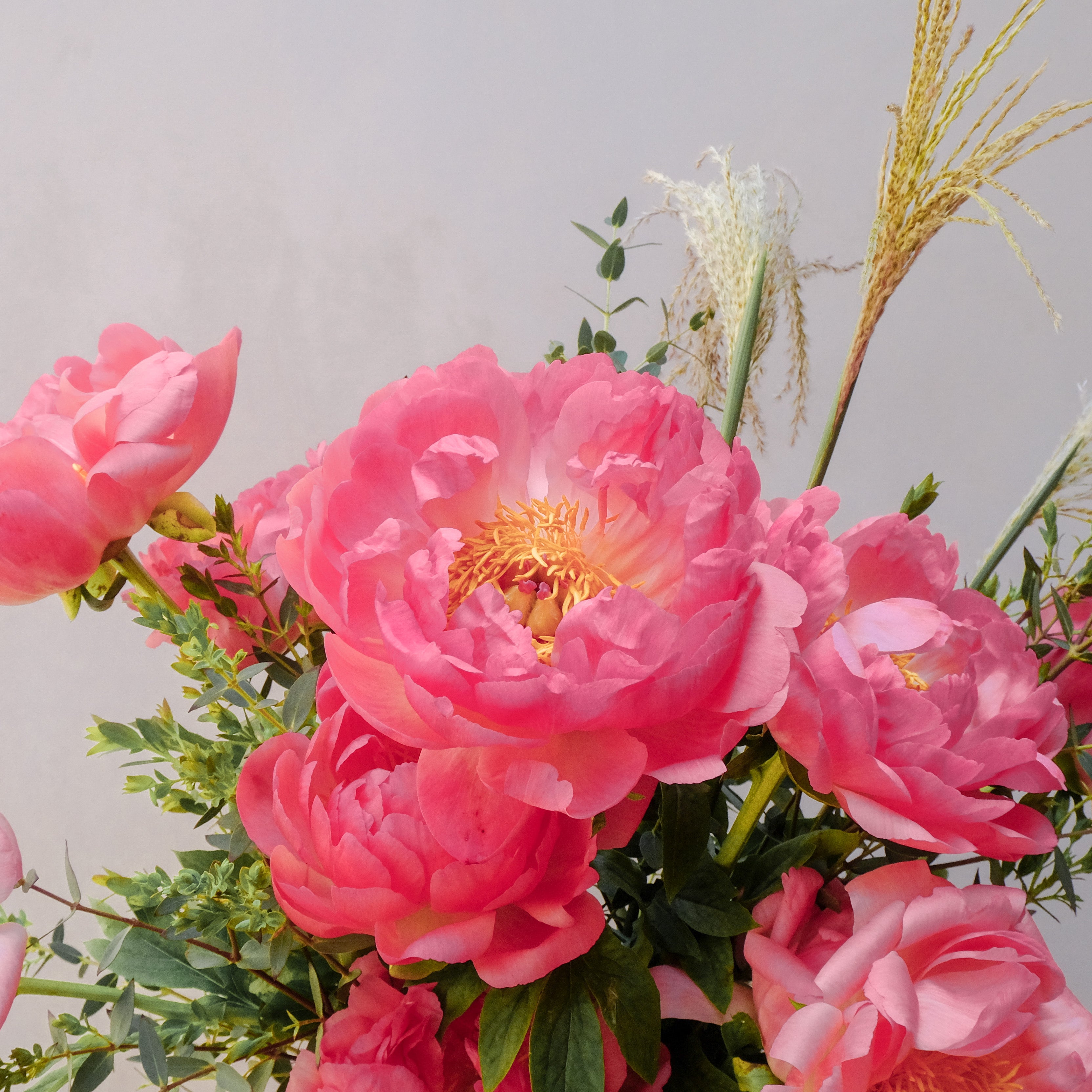 pink peony bouquet to order online from Botanique Workshop London