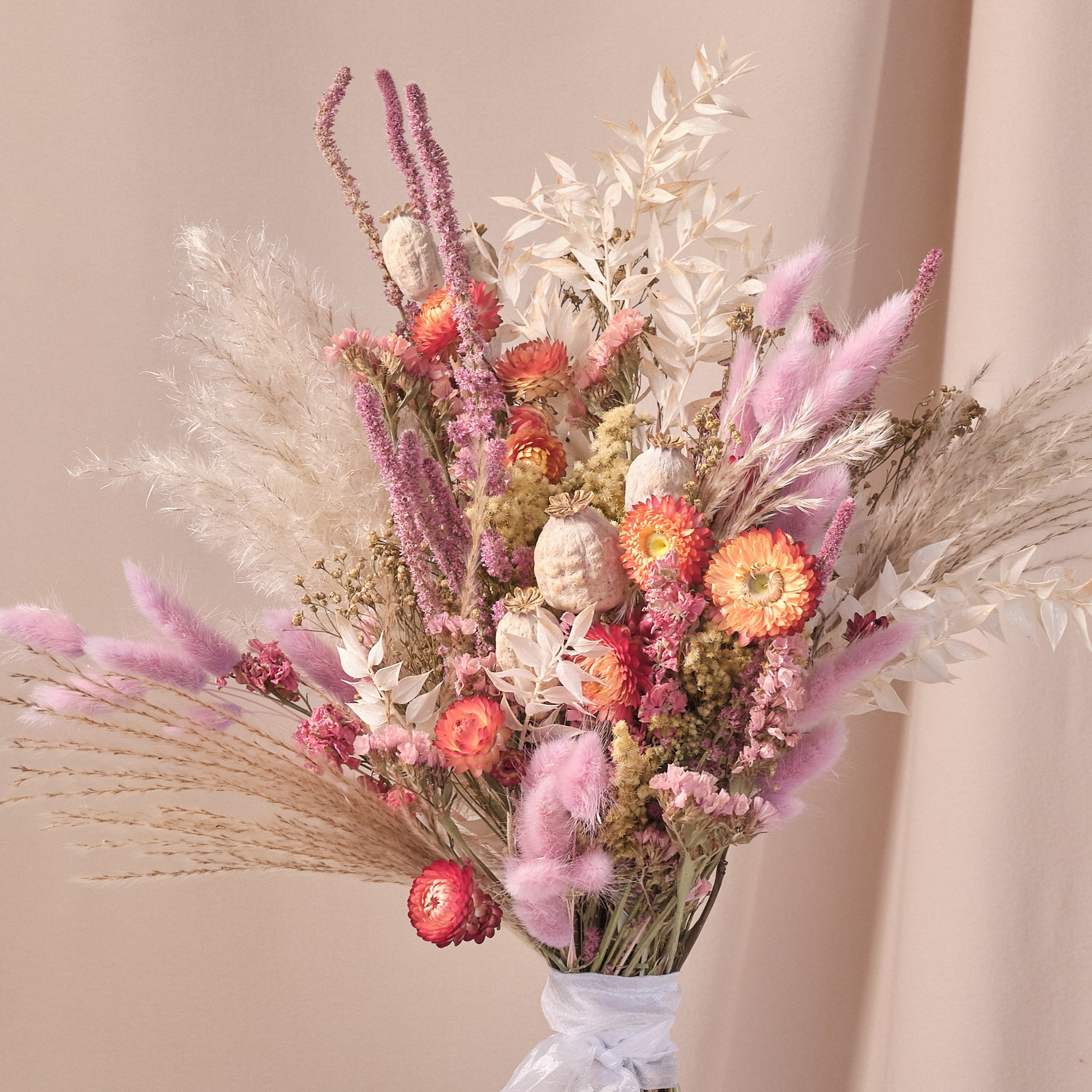 Everlasting Pastels Dried Flower Bridal Bouquet