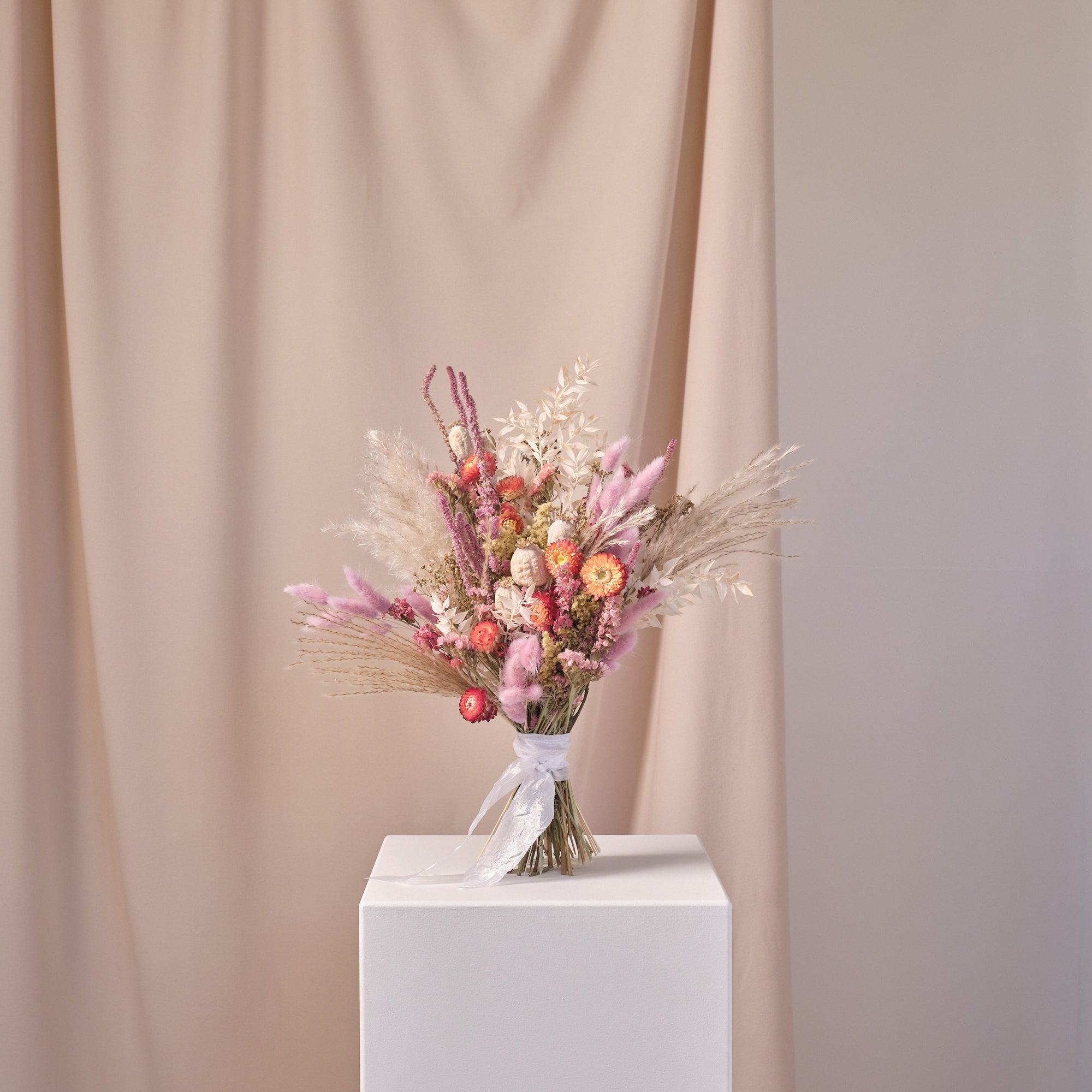 Everlasting Pastels Dried Flower Bridal Bouquet
