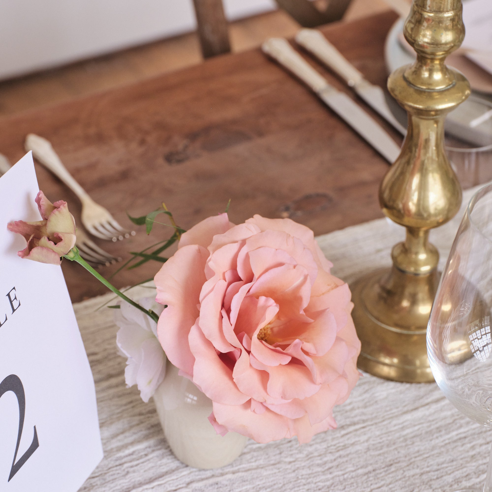 Dusty Nudes Bud Vase Arrangements