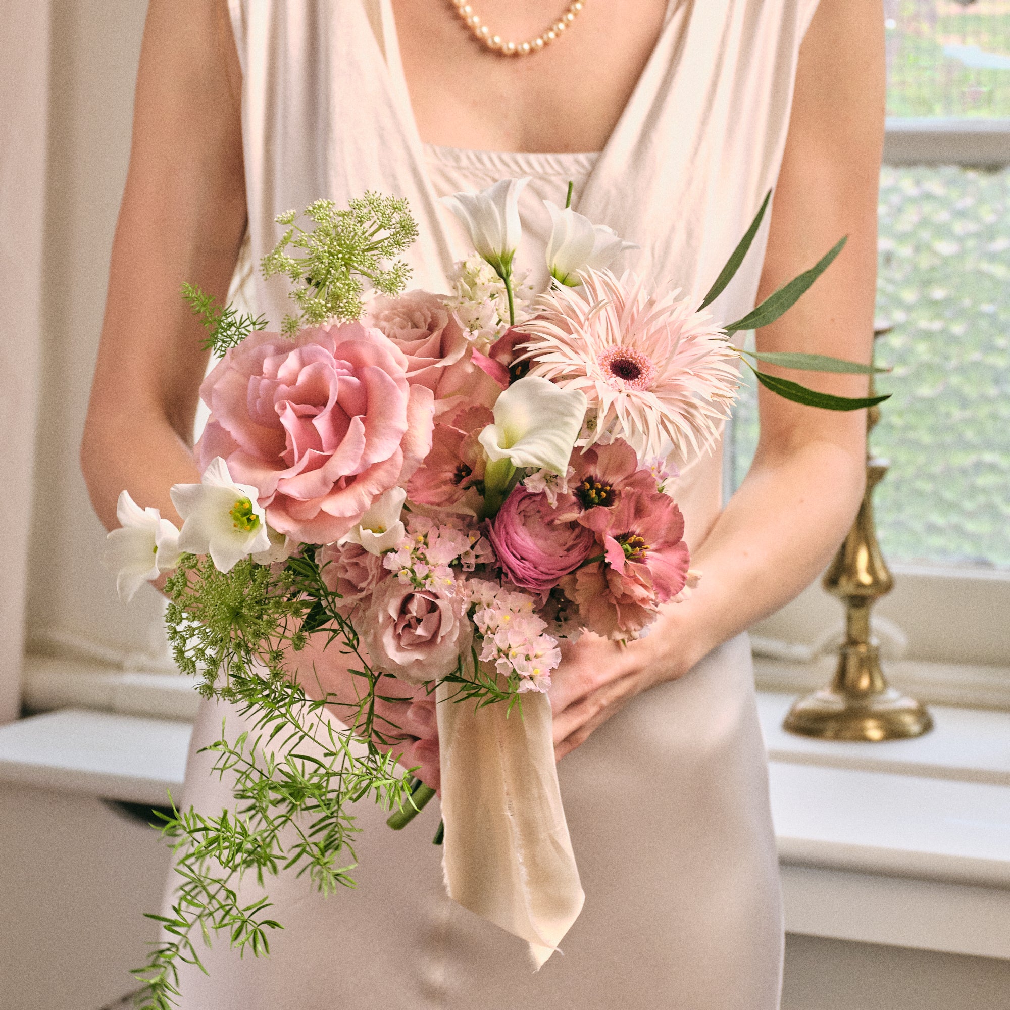 Dusty Nudes Bridesmaids Bouquet