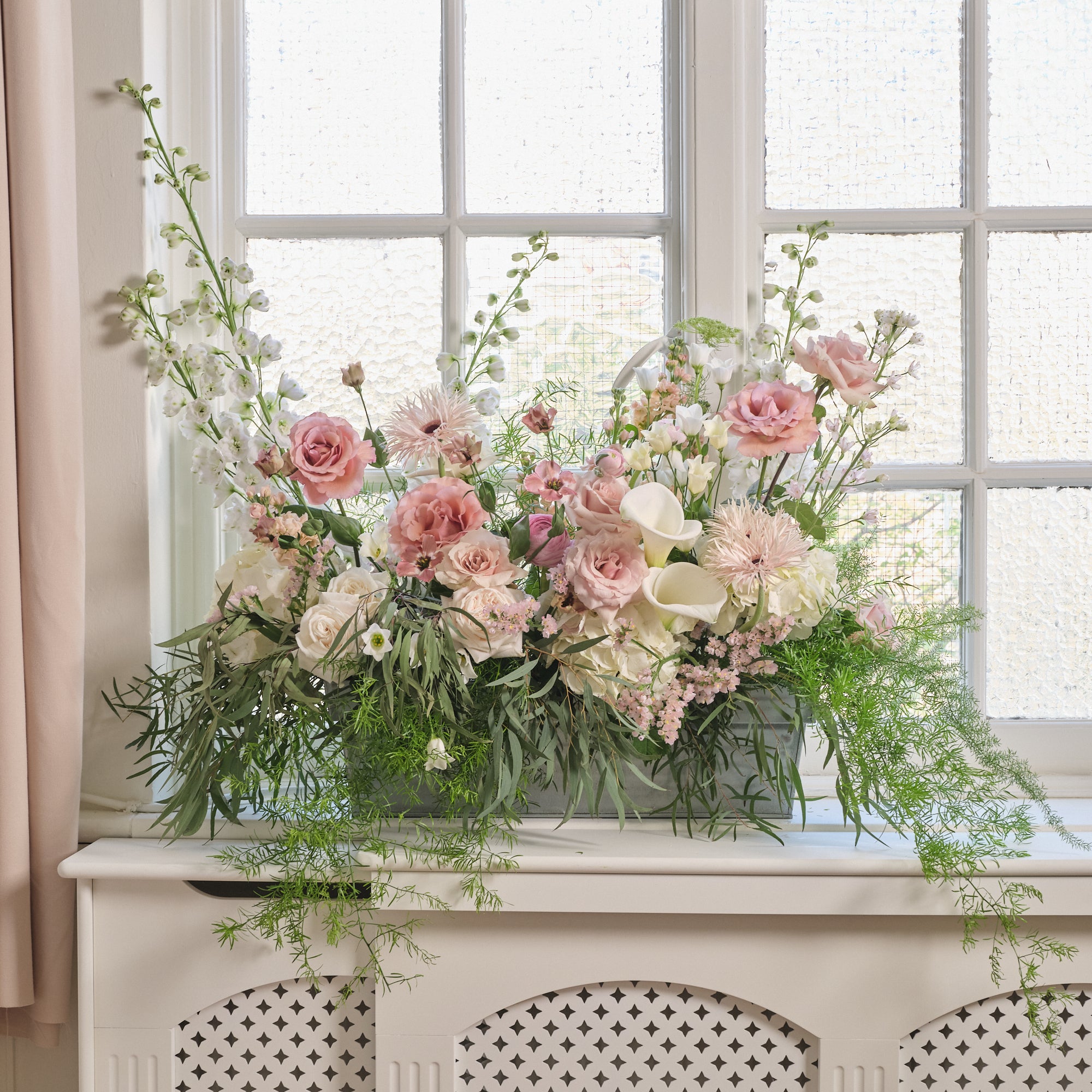 Dusty Nudes Large Trough Arrangement