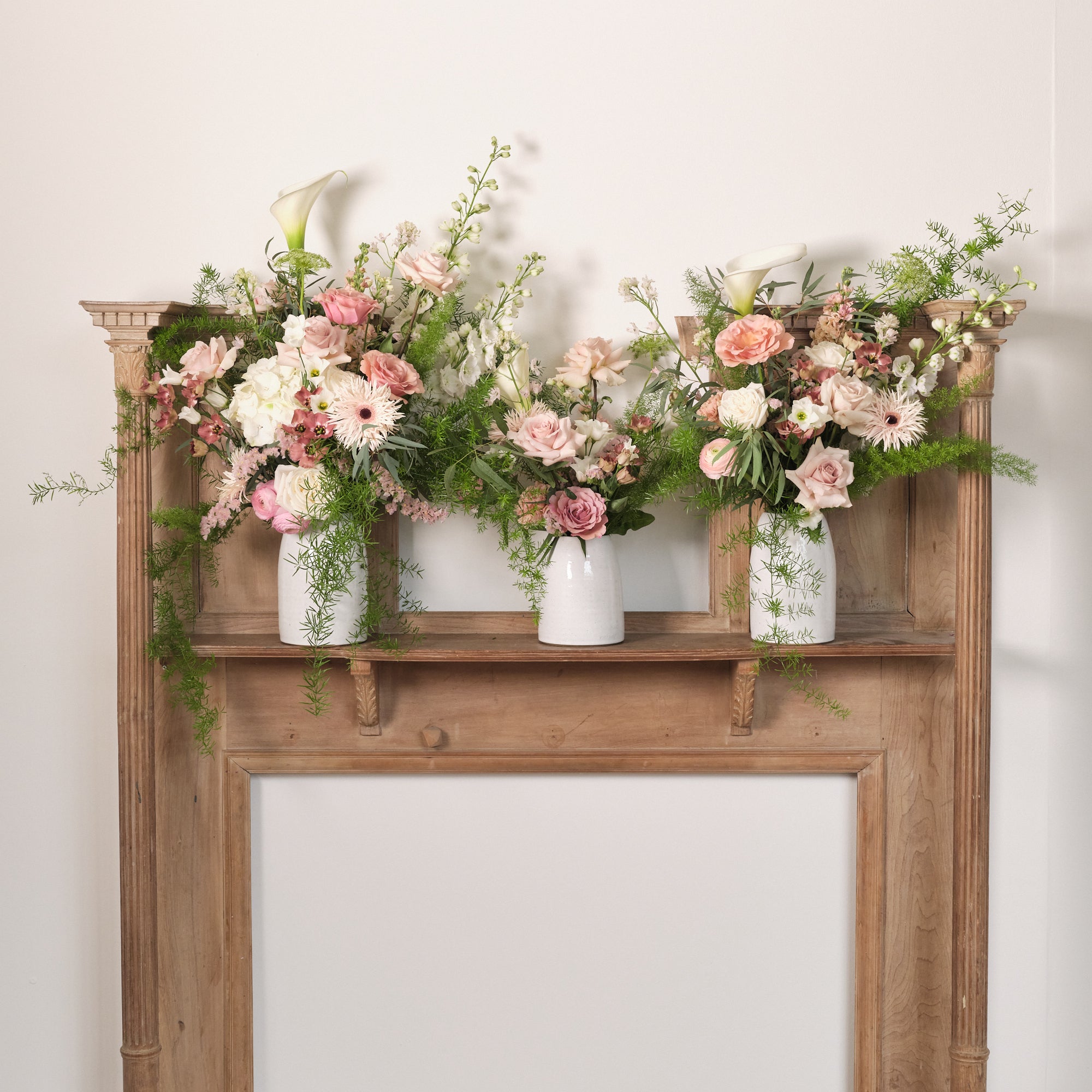 Dusty Nudes Vase Arrangements