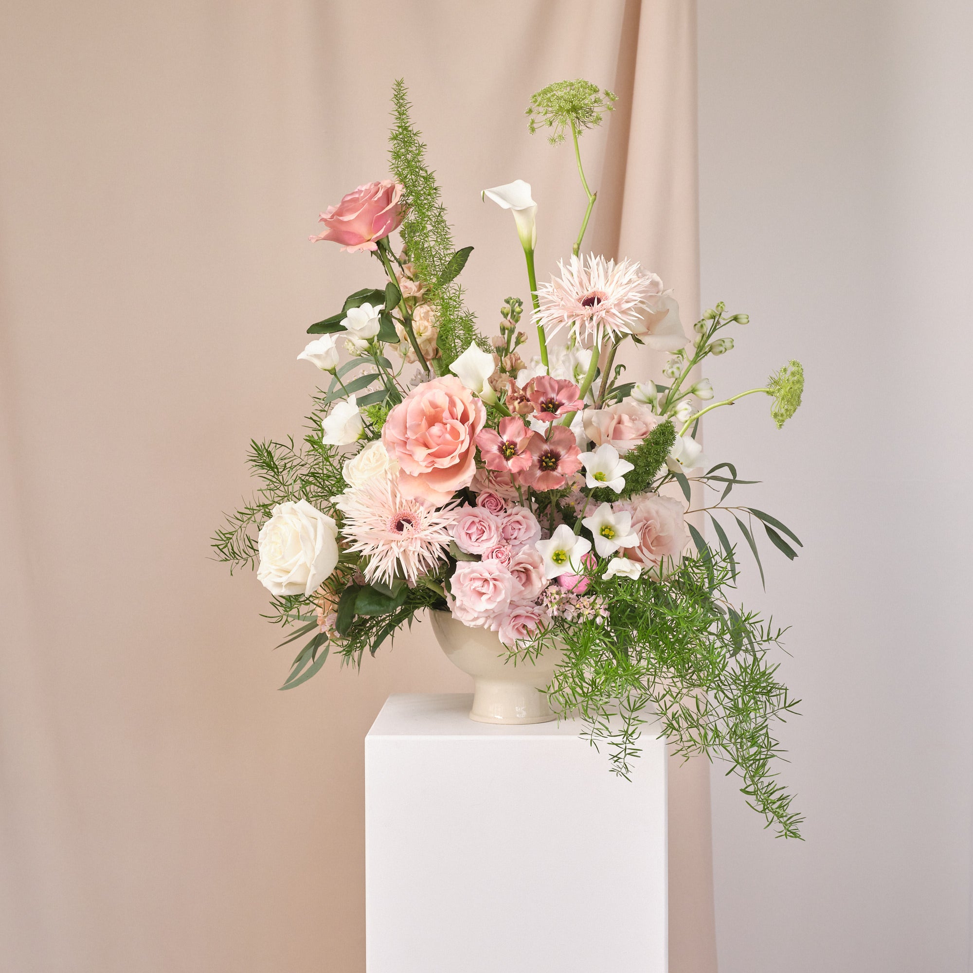 Dusty Nudes Bowl Arrangements