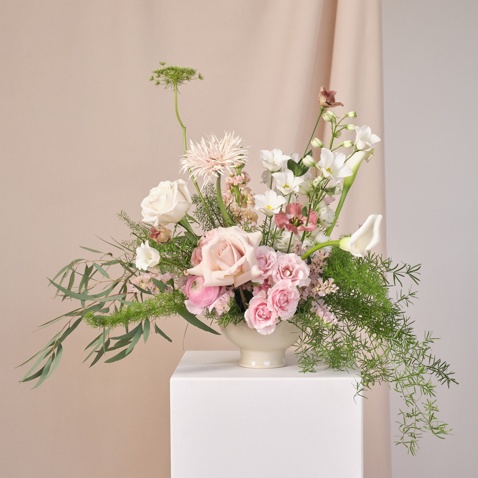 Dusty Nudes Bowl Arrangements