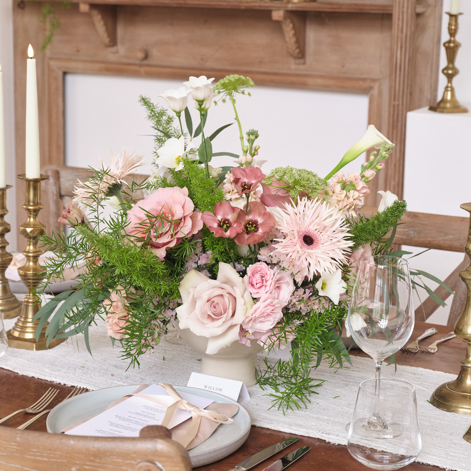 Dusty Nudes Bowl Arrangements