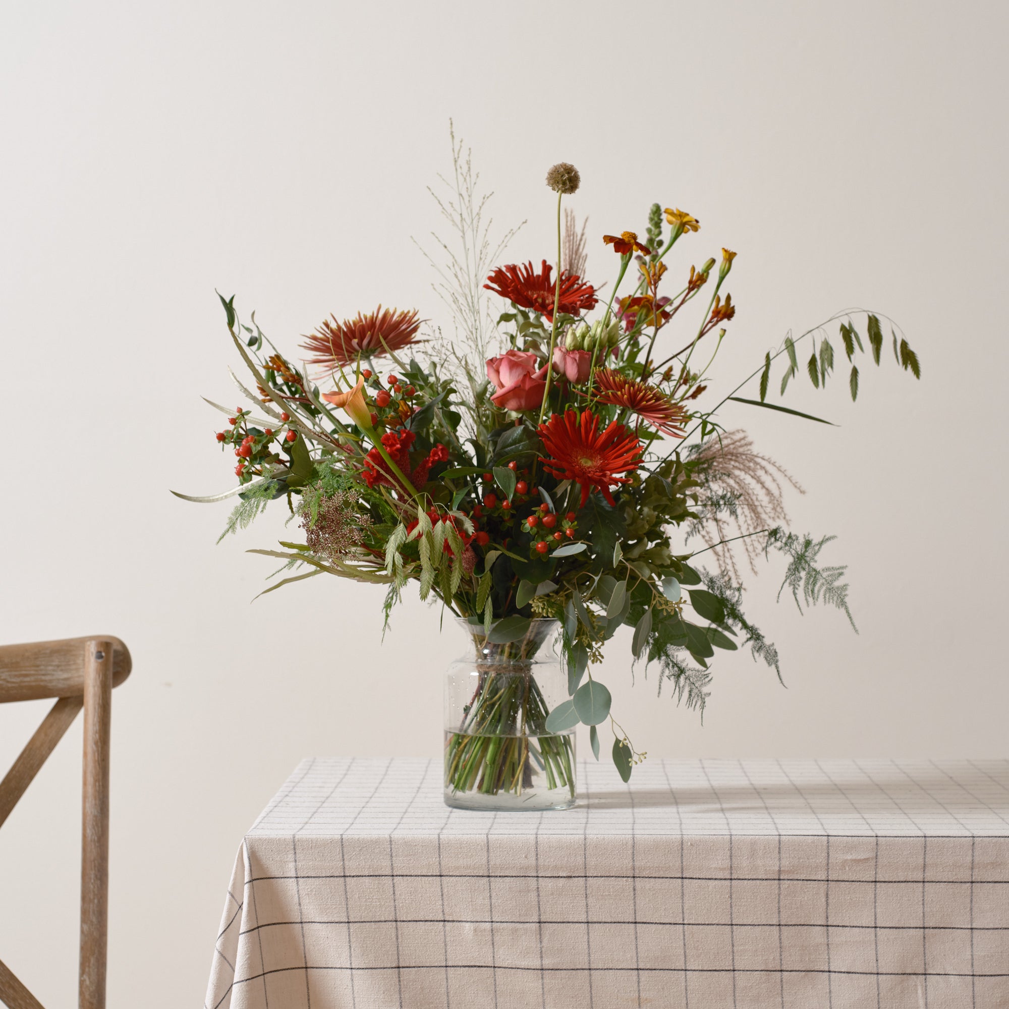 Florists Pick Reds and Rusts Bouquet