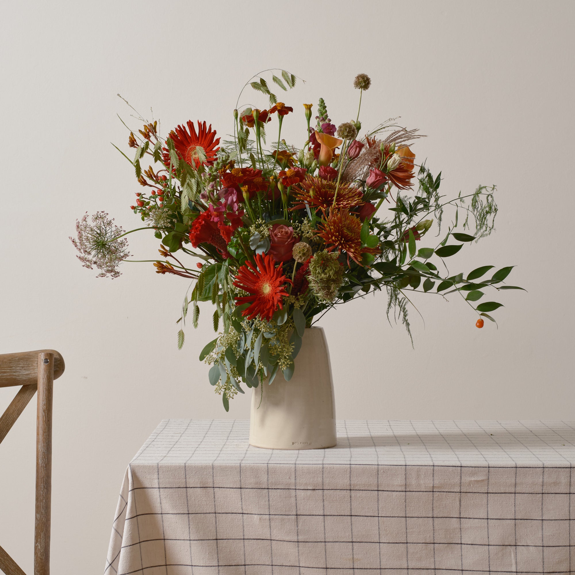 Florists Pick Reds and Rusts Bouquet