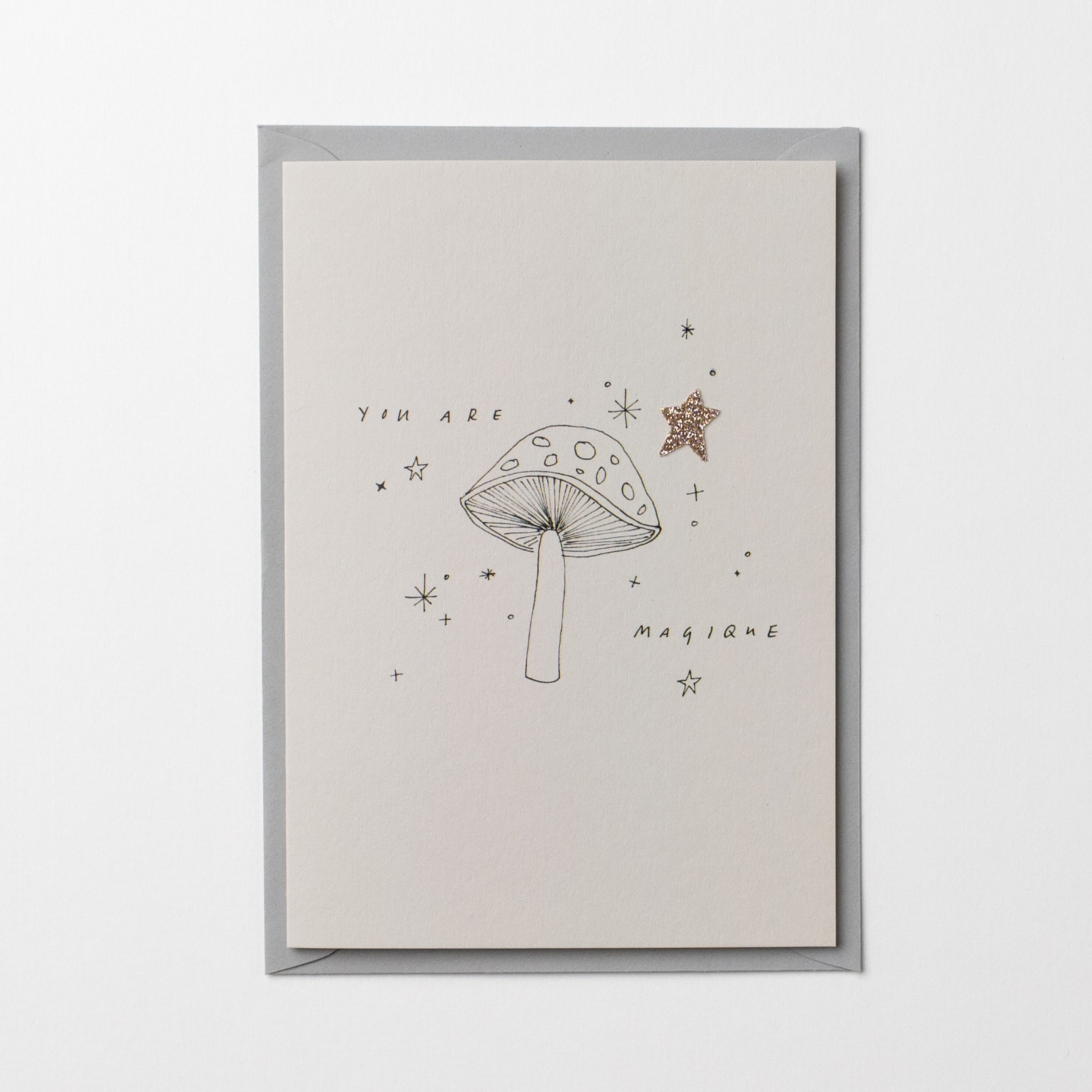 The World Is Your Oyster Glitter Greetings Card