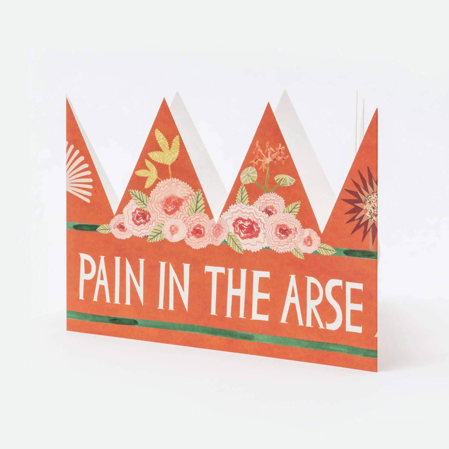 Pain In The Arse Party Hat Greetings Card