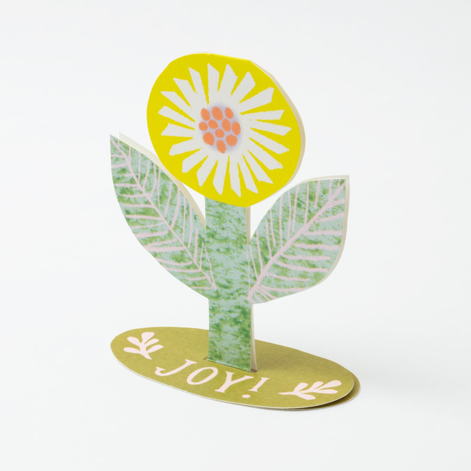 Joy Flower Stand Up Card