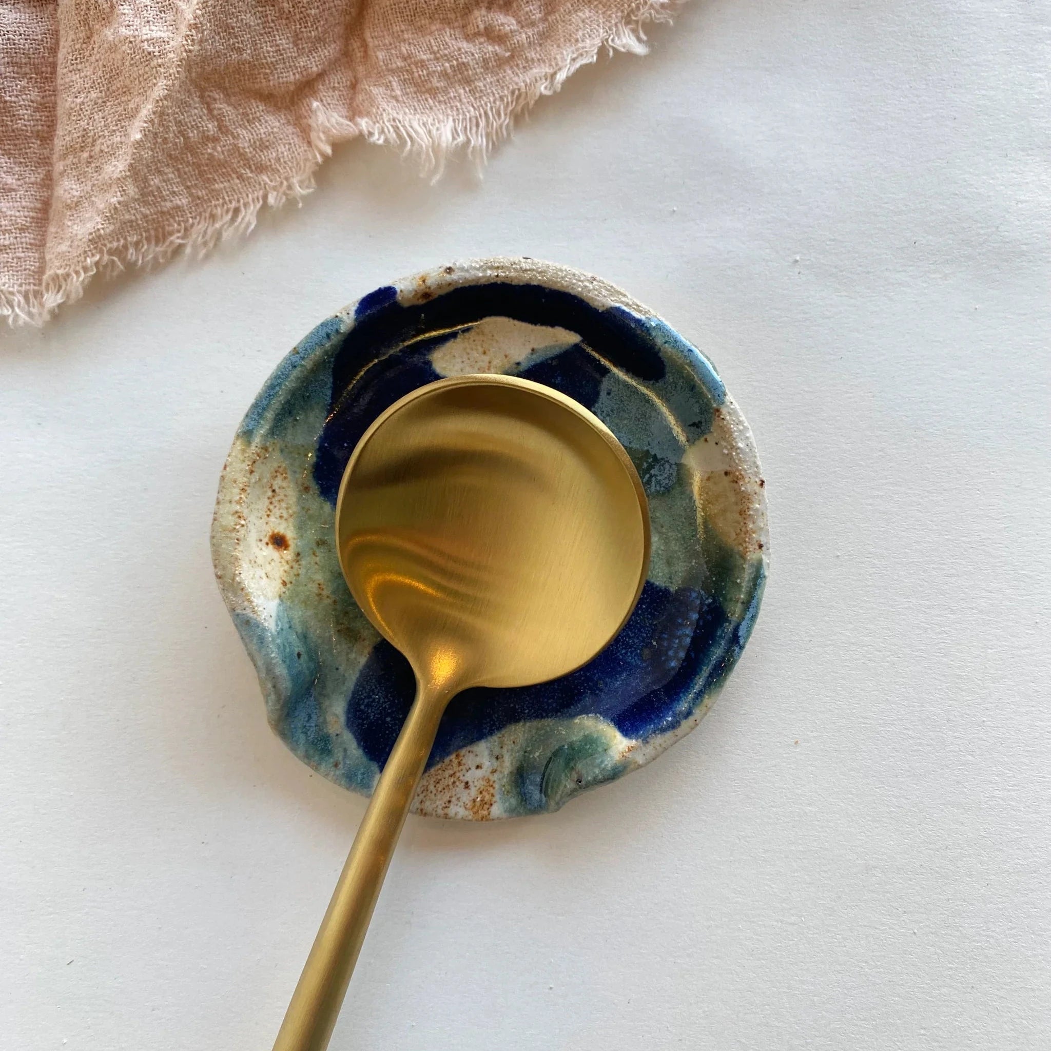 Spoon Rest | Blue Waves