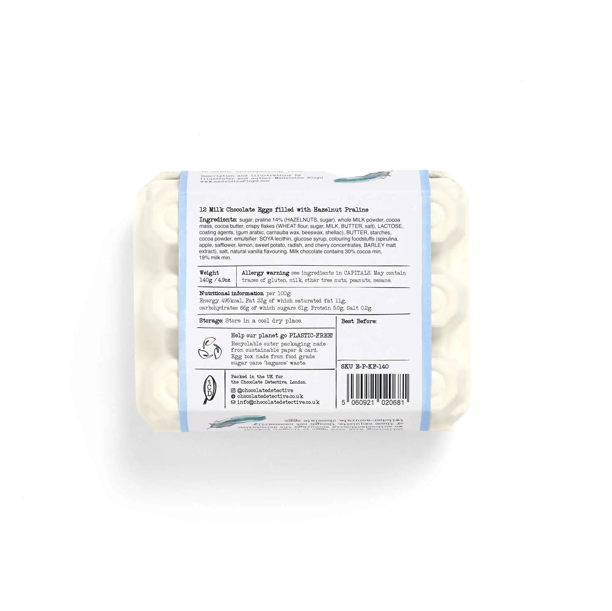 12 Mixed Chocolate Praline & Salted Caramel Kingfisher Eggs