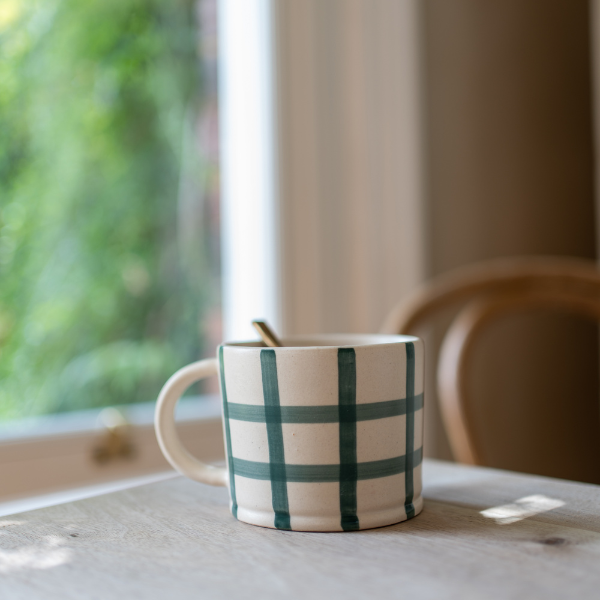 Gingham Check Mug | 2 Colours Available