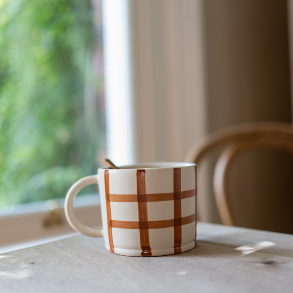 Gingham Check Mug | 2 Colours Available