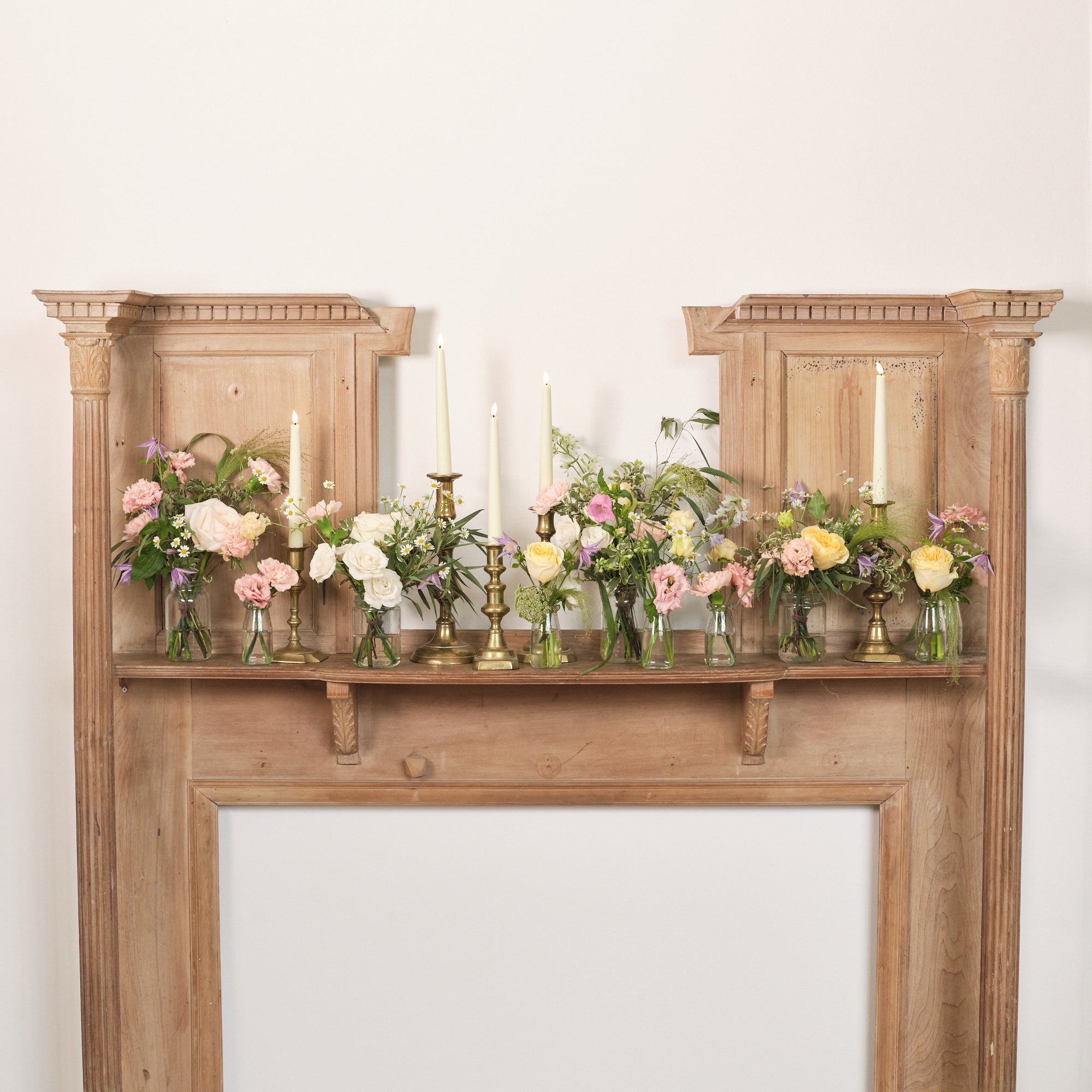 Pastel Wildflowers Bud Vase Arrangements