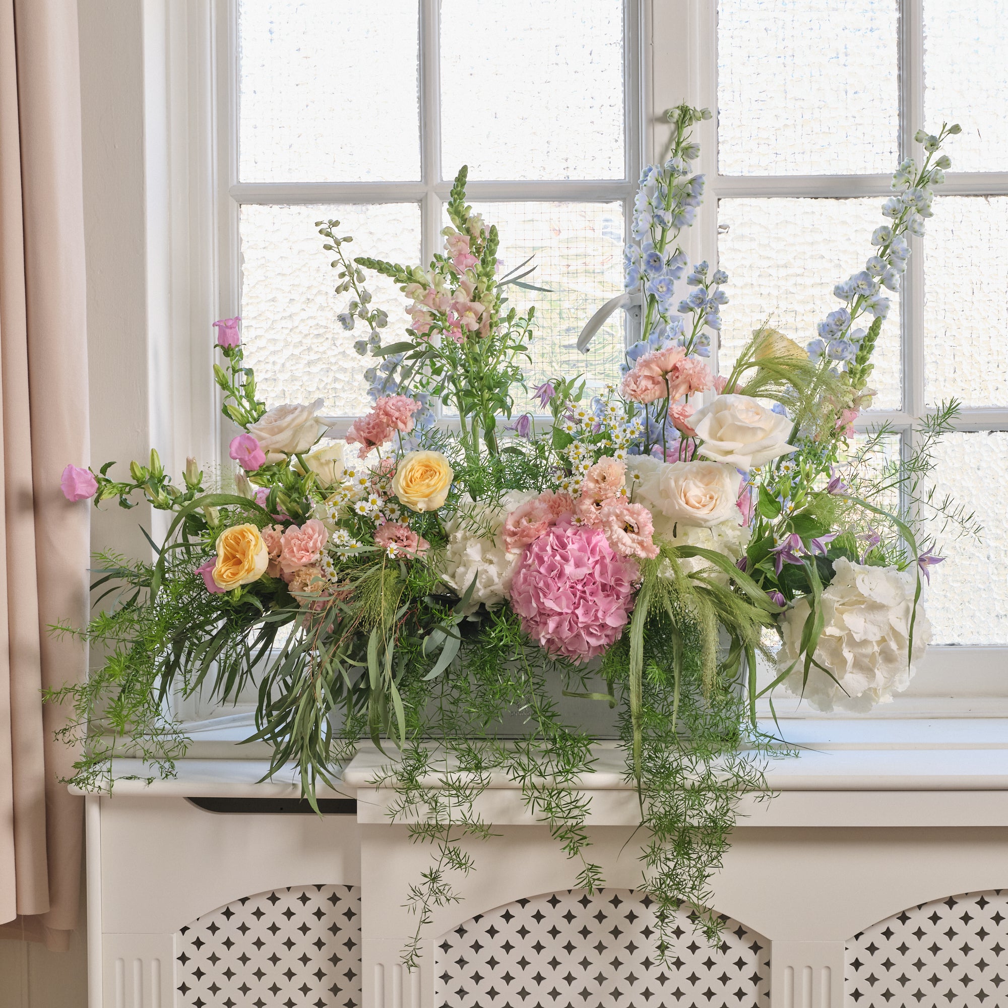 Pastel Wildflowers Large Trough Arrangement
