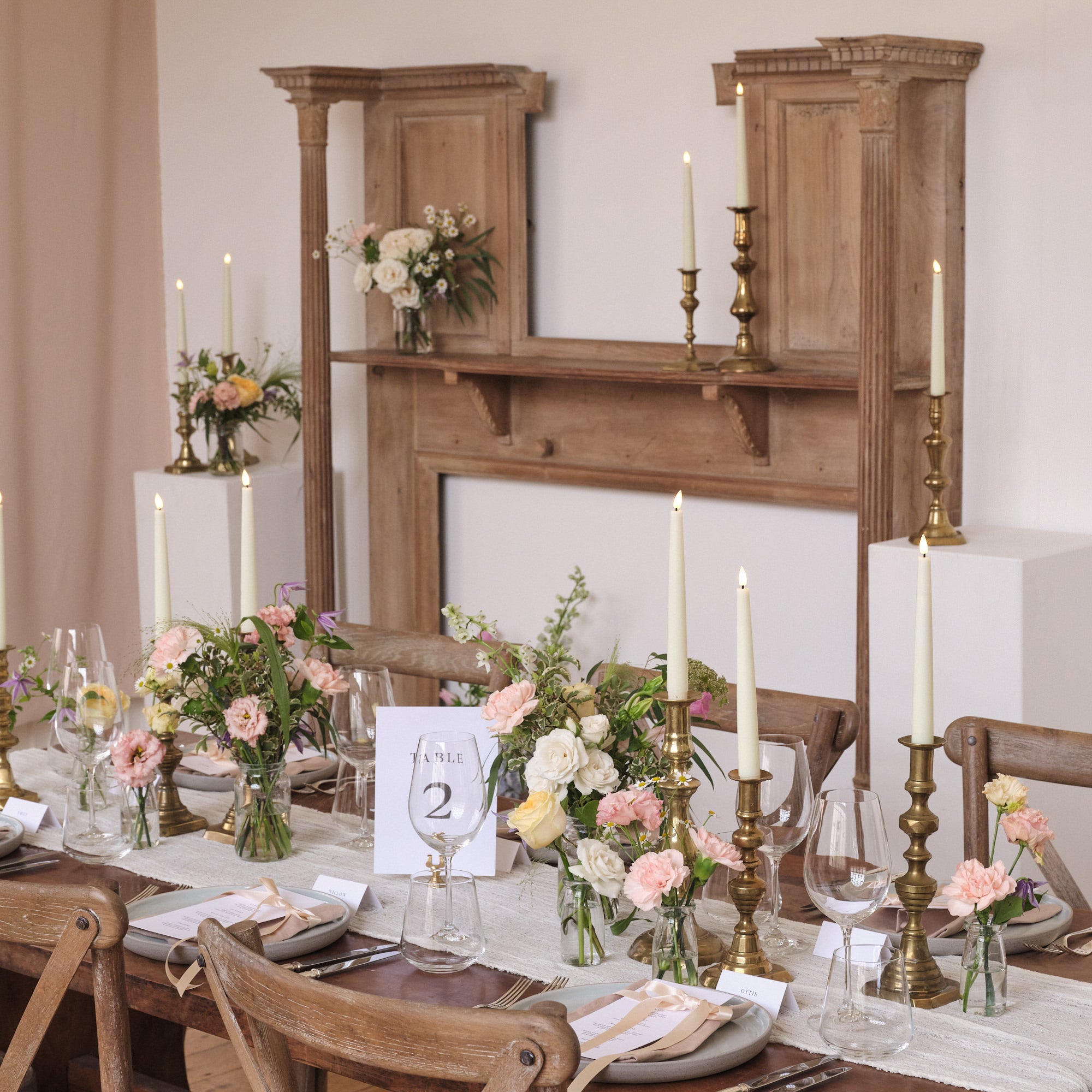 Pastel Wildflowers Bud Vase Arrangements
