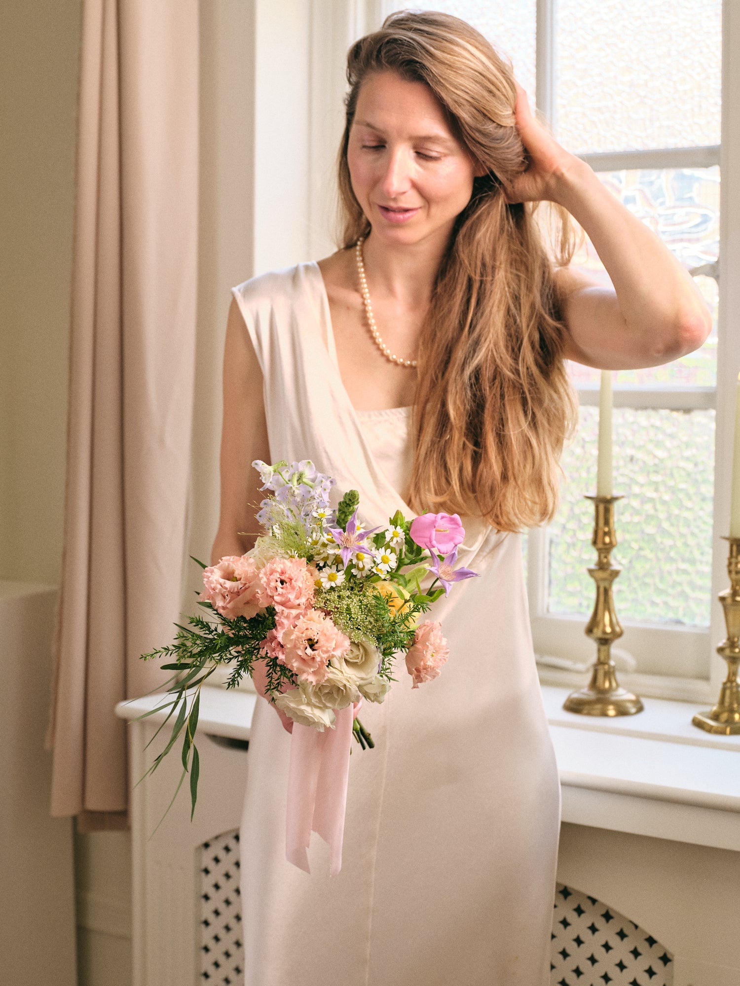 Pastel Wildflowers Bridesmaid Bouquet