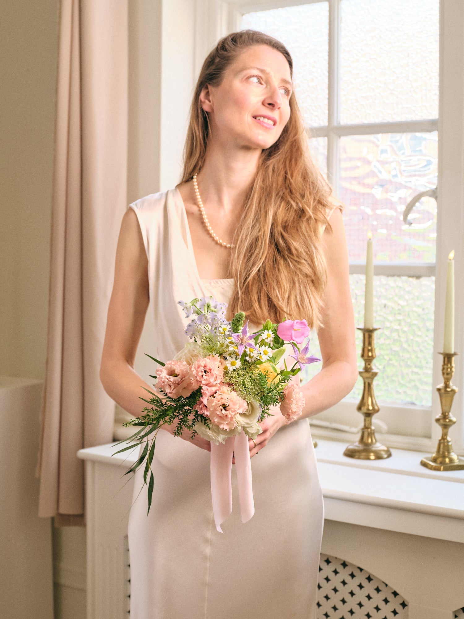 Pastel Wildflowers Bridesmaid Bouquet