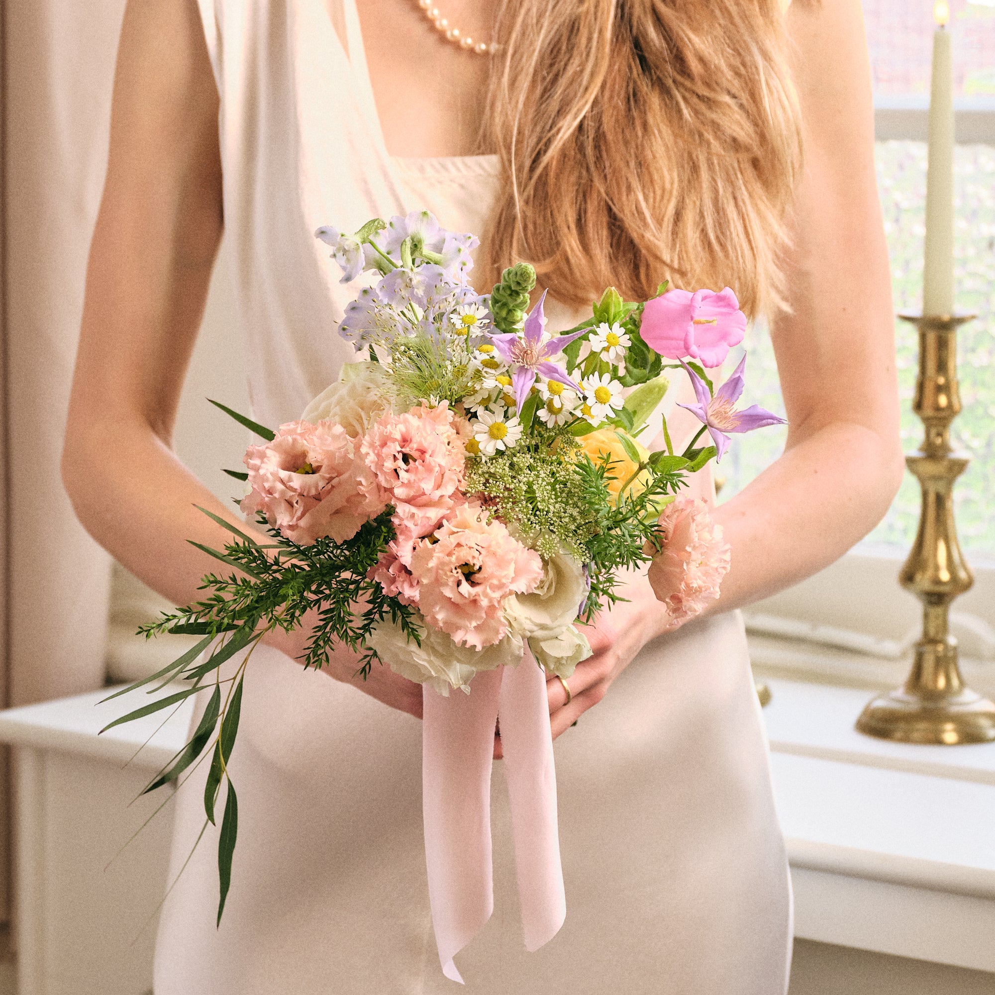 Pastel Wildflowers Bridesmaid Bouquet