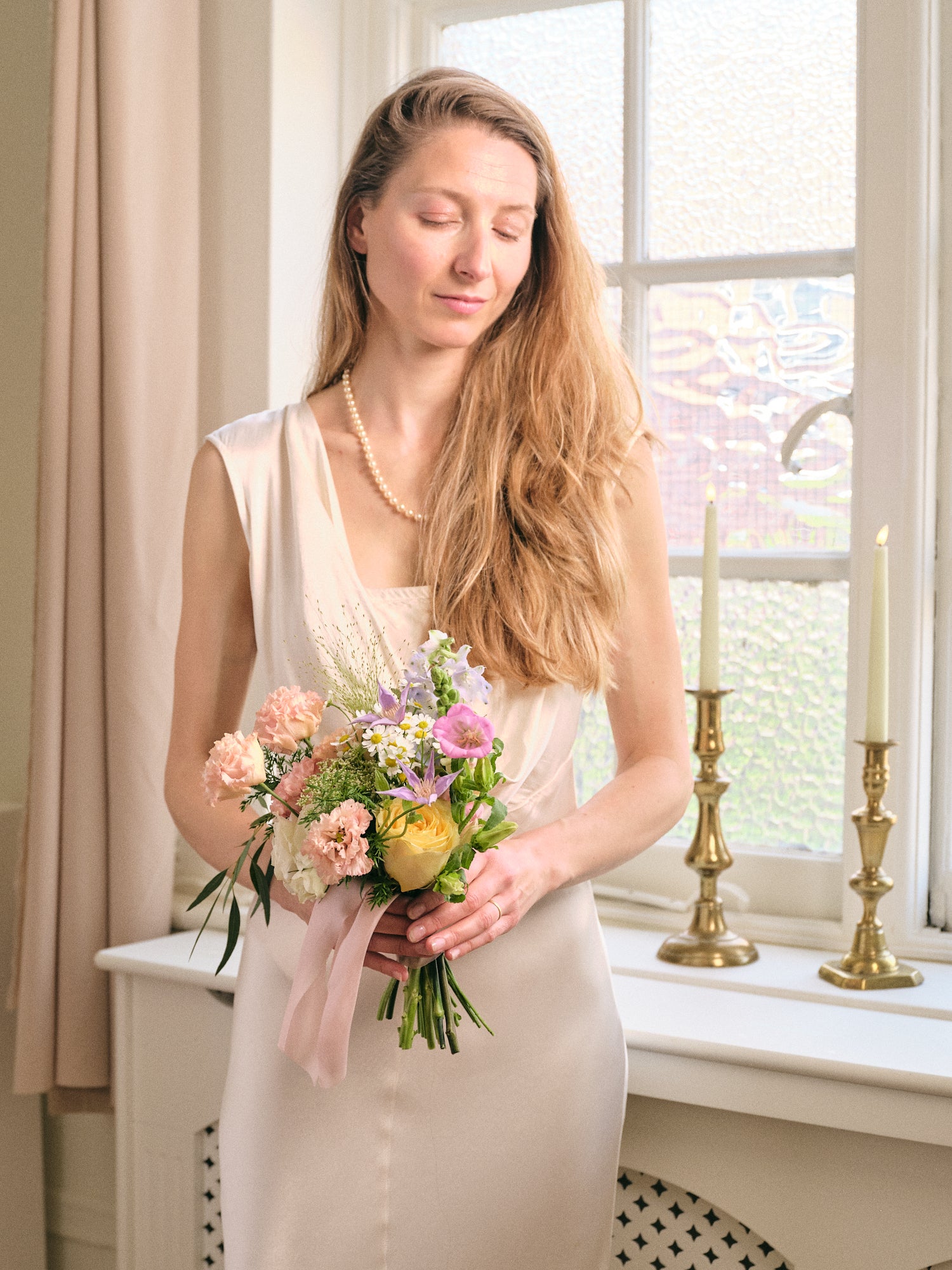 Pastel Wildflowers Bridesmaid Bouquet