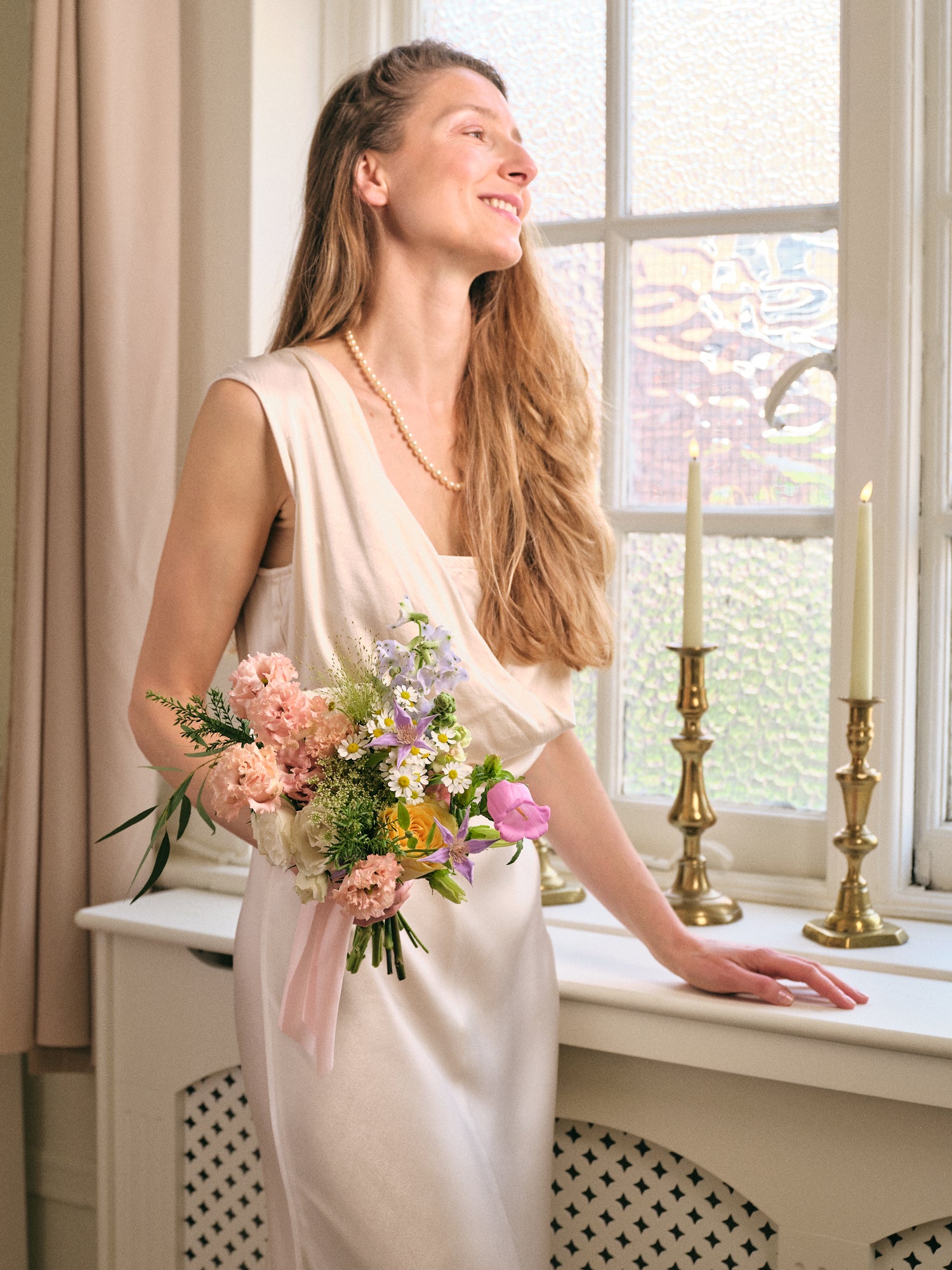 Pastel Wildflowers Bridesmaid Bouquet