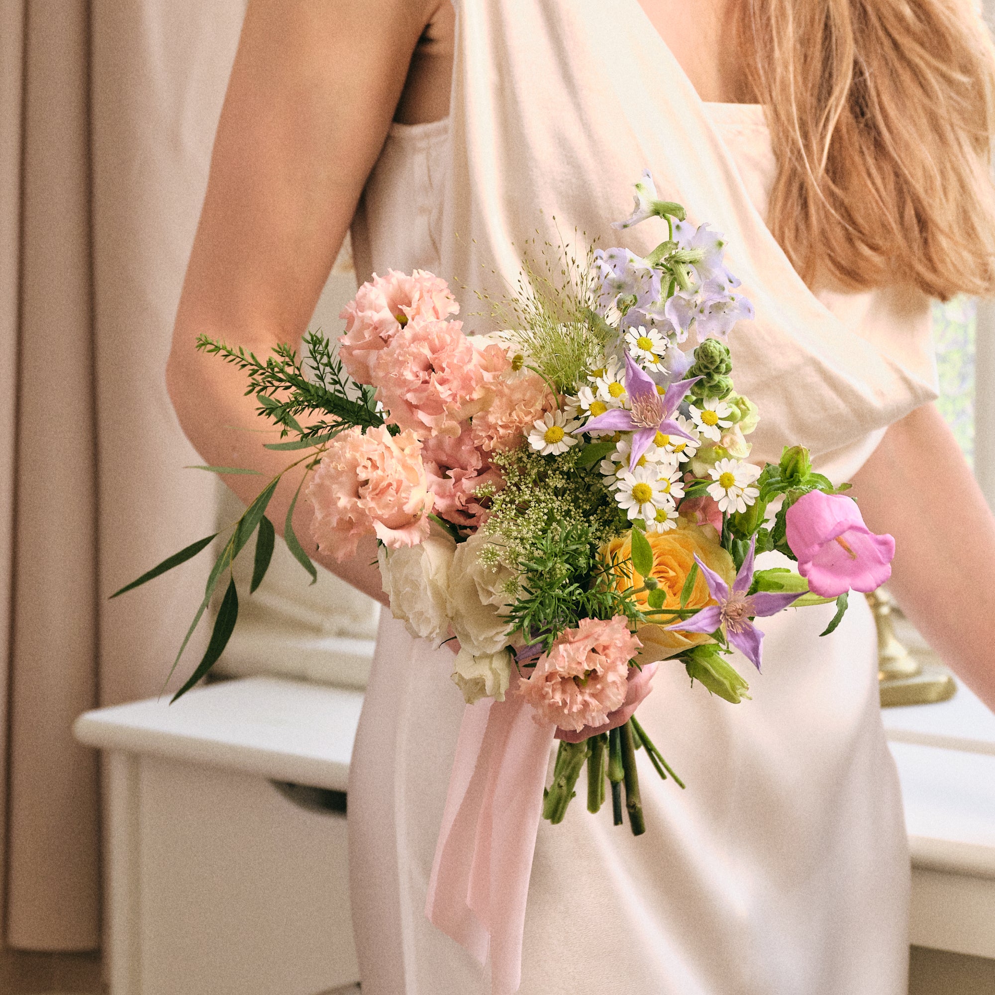 Pastel Wildflowers Bridesmaid Bouquet