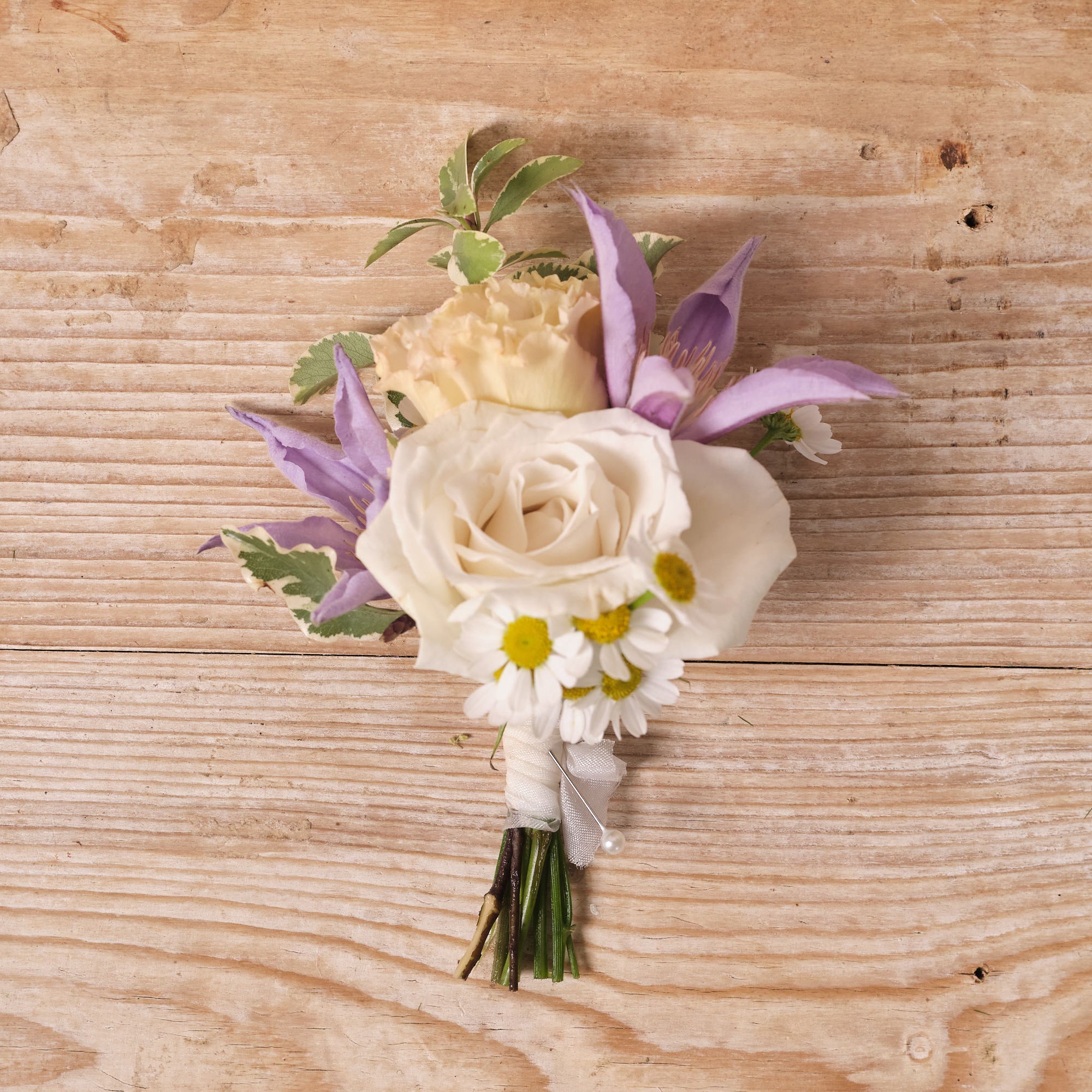 Pastel Wildflowers Buttonhole / Corsage