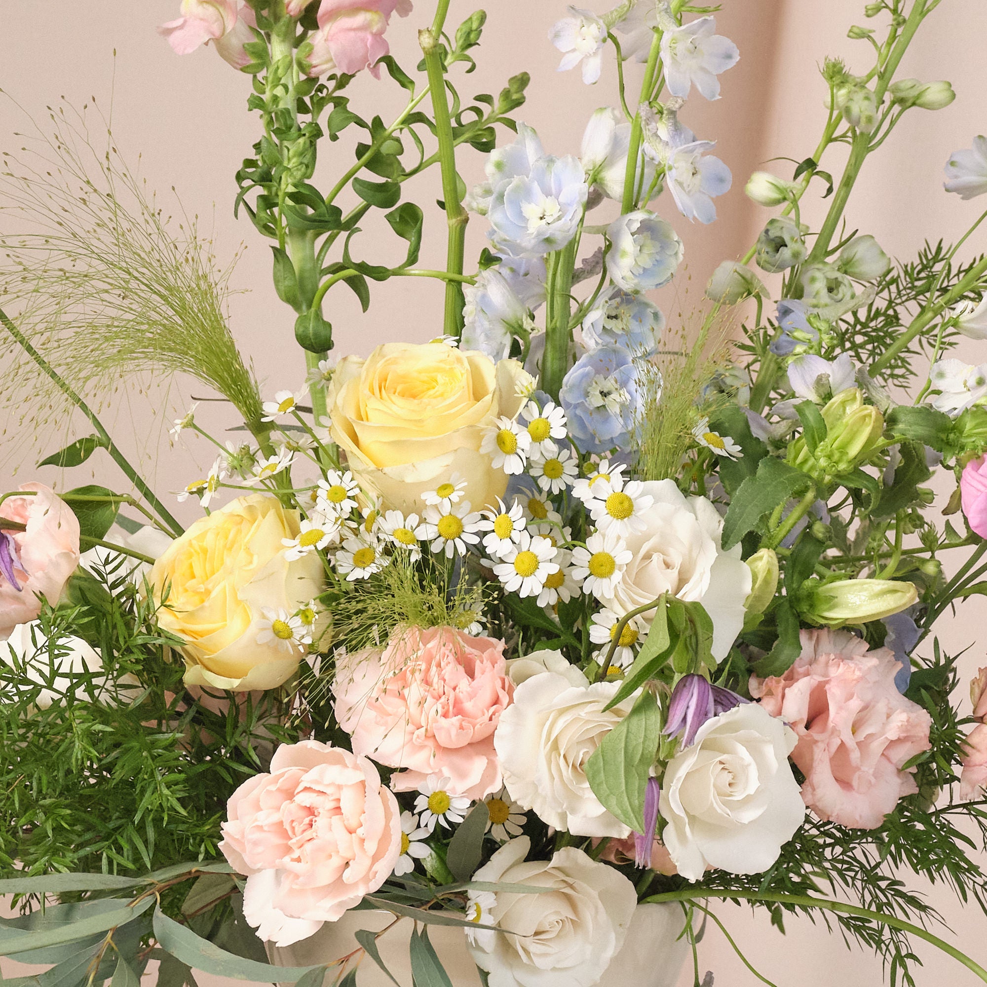 Pastel Wildflowers Bowl Arrangements