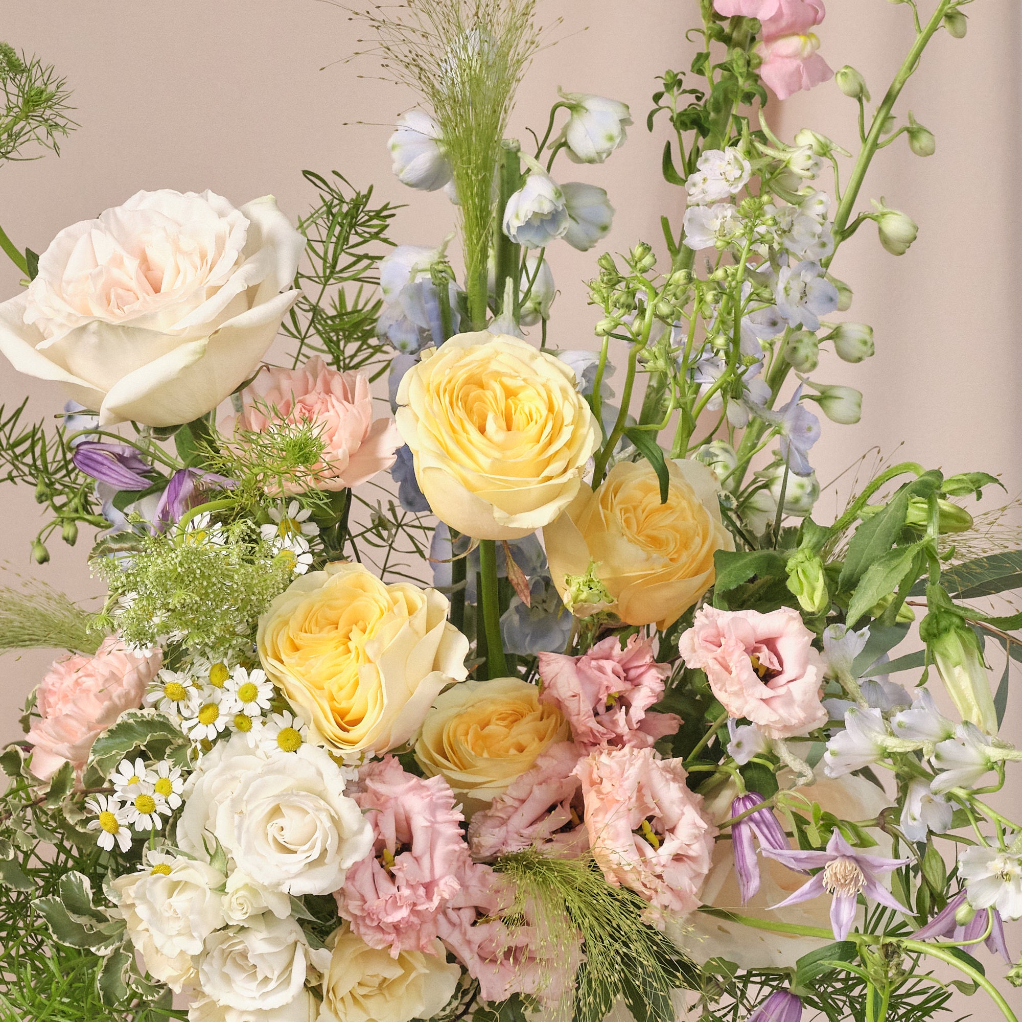 Pastel Wildflowers Bowl Arrangements