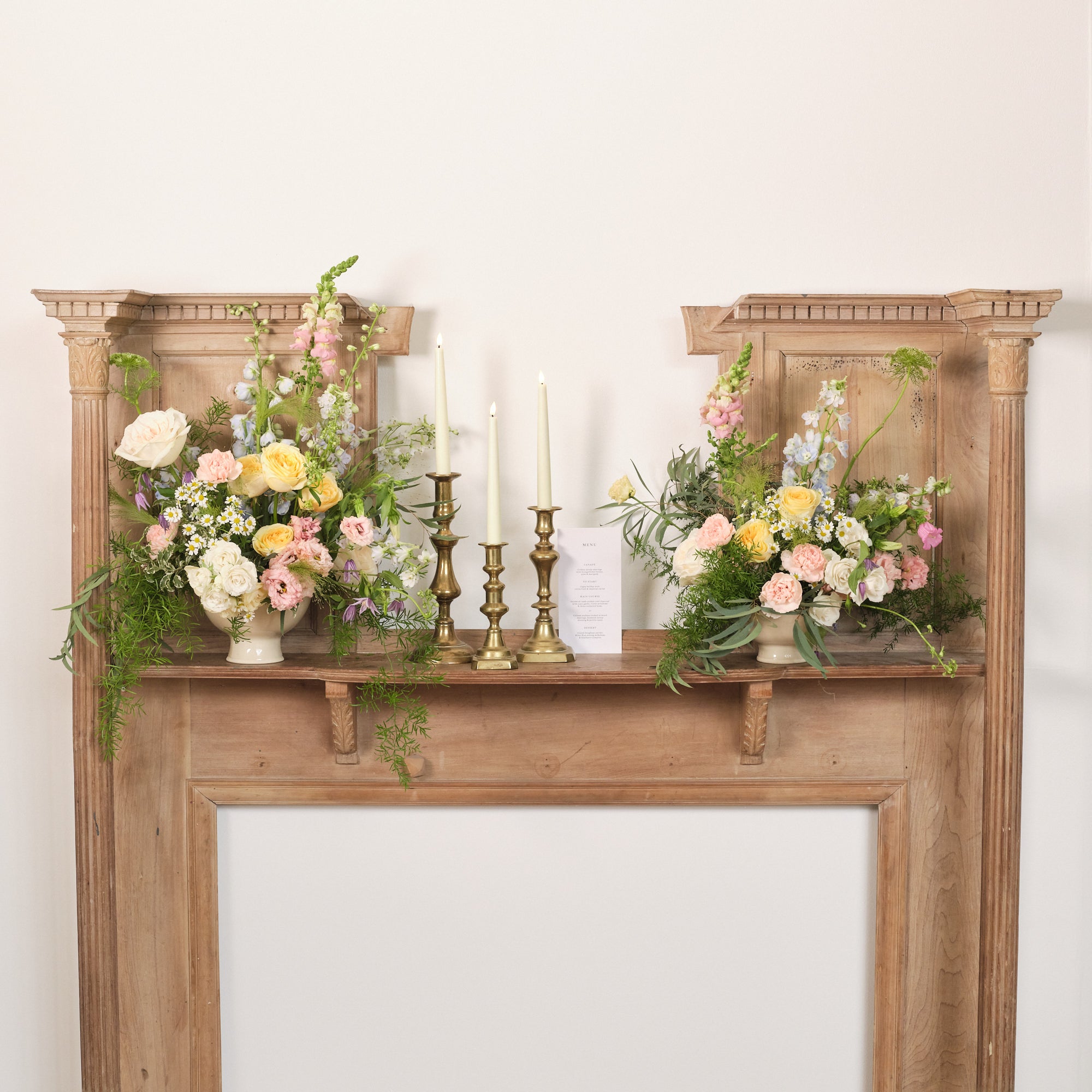 Pastel Wildflowers Bowl Arrangements