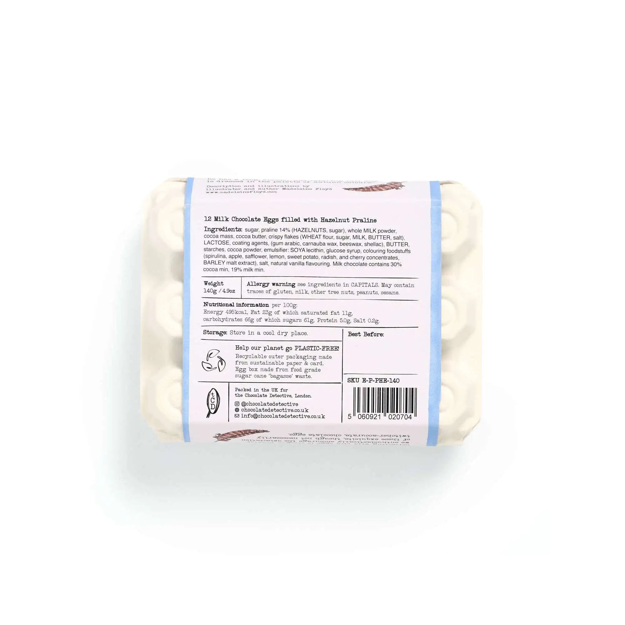 12 Milk Chocolate Speckled Crispy Praline Pheasant Eggs