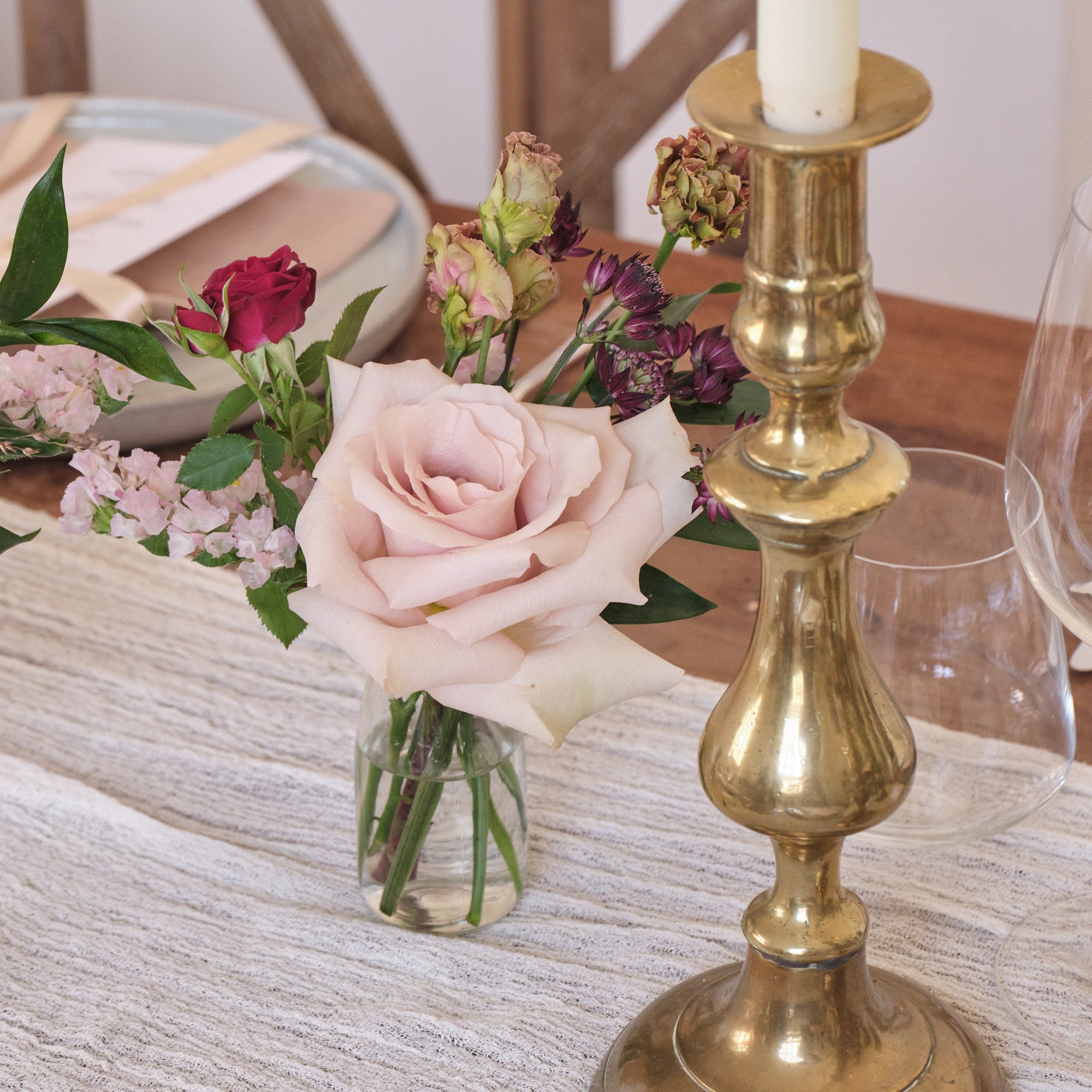 Romantic Reds Bud Vase Arrangements