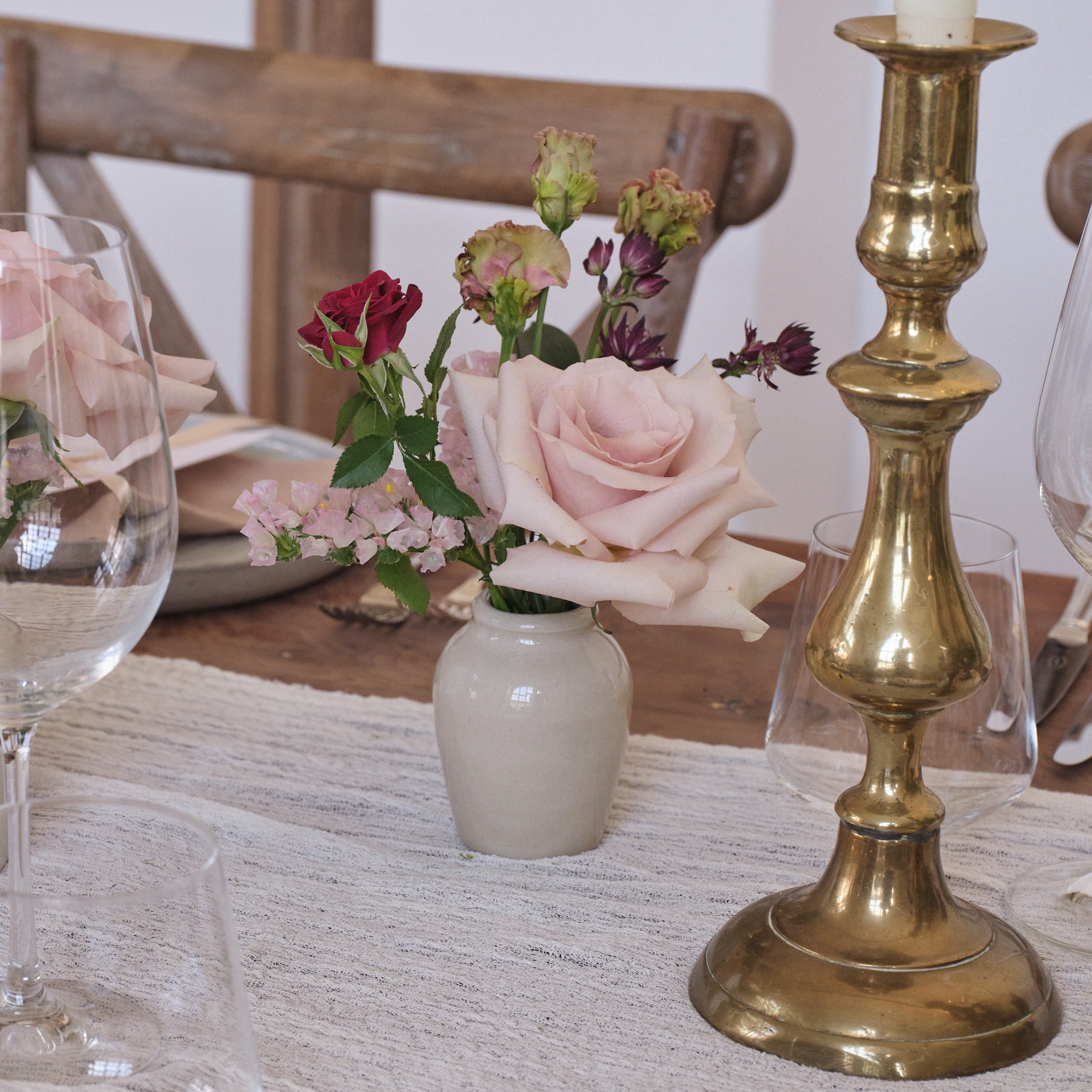 Romantic Reds Bud Vase Arrangements
