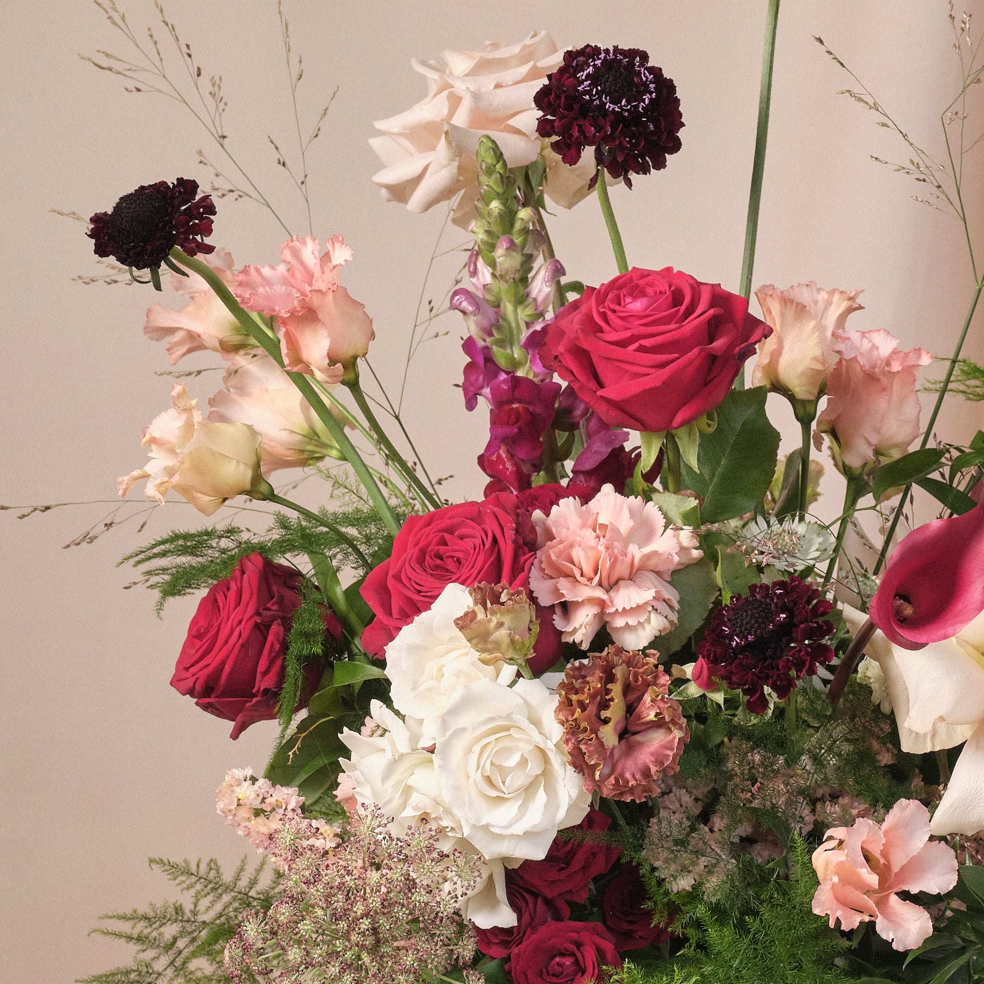 Romantic Red Bowl Arrangements