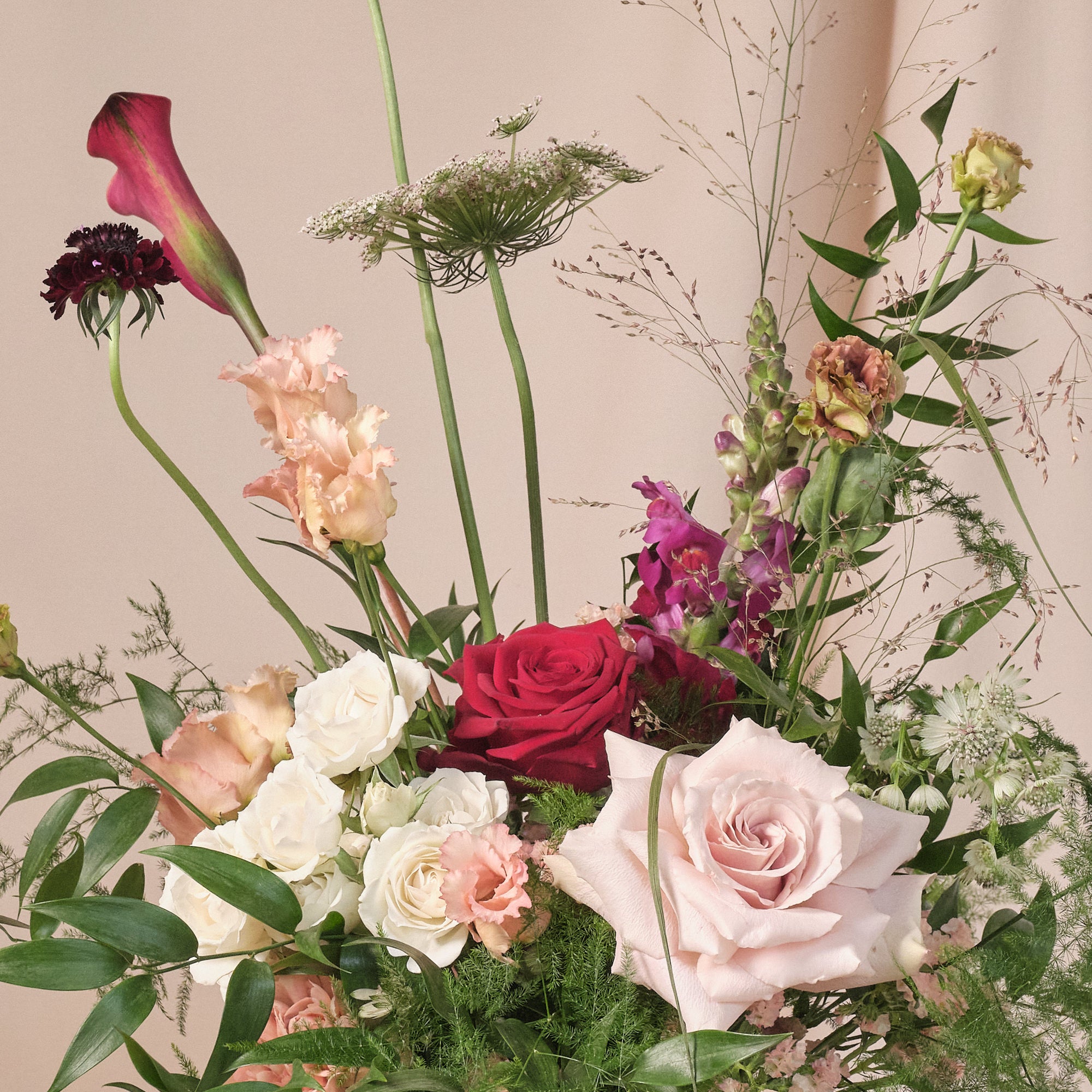 Romantic Red Bowl Arrangements