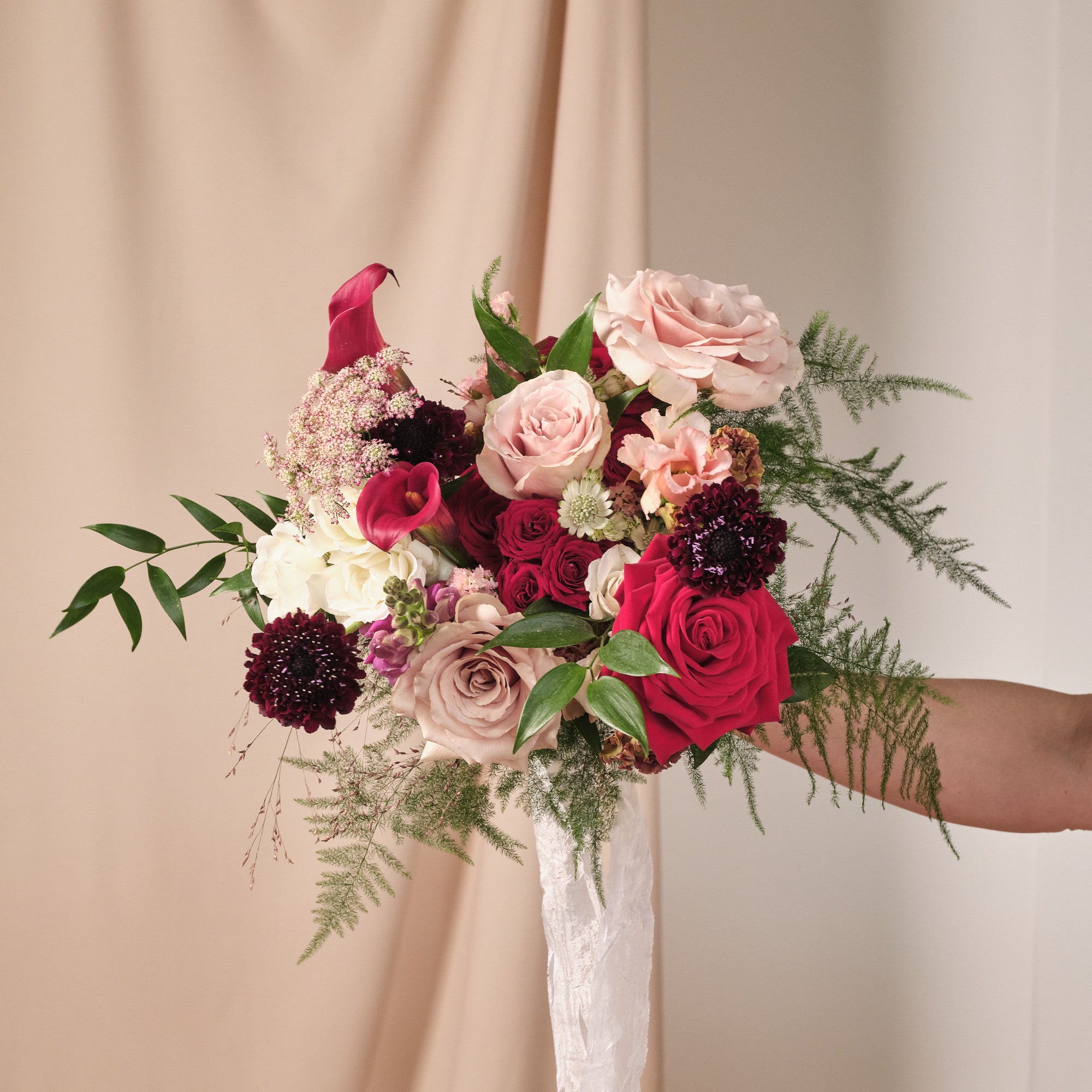 Romantic Red Bridal Bouquet