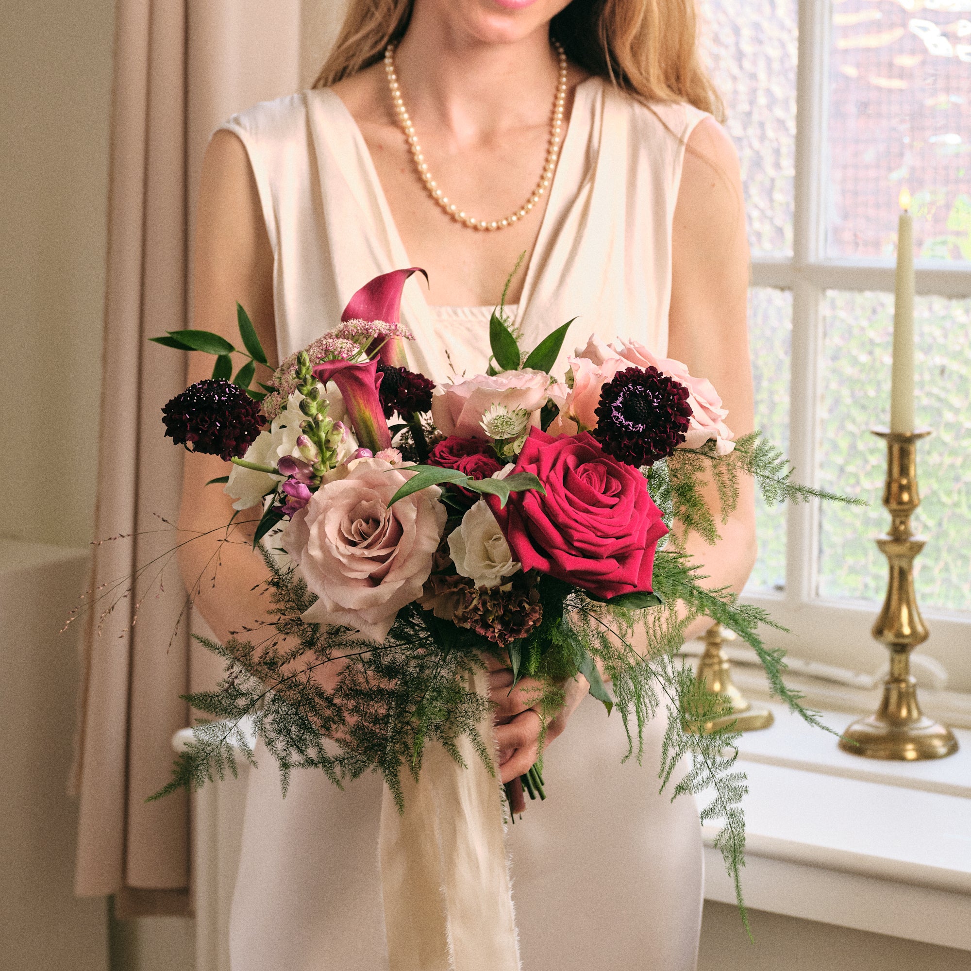 Romantic Red Bridal Bouquet