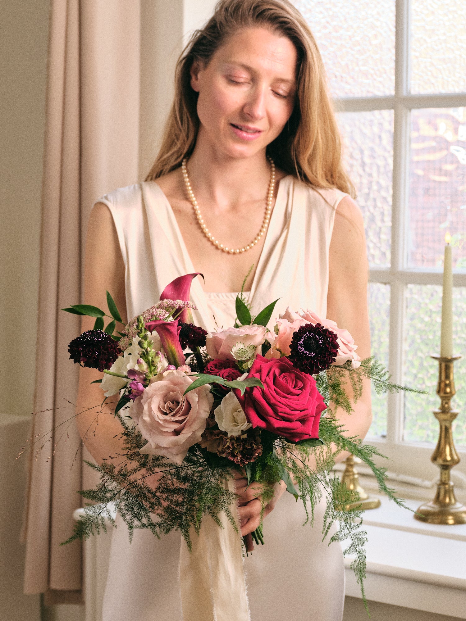 Romantic Red Bridal Bouquet